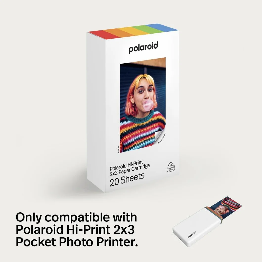 Polaroid Papier Hi·Print - 2x3 Paper Cardridge (20 arkuszy)