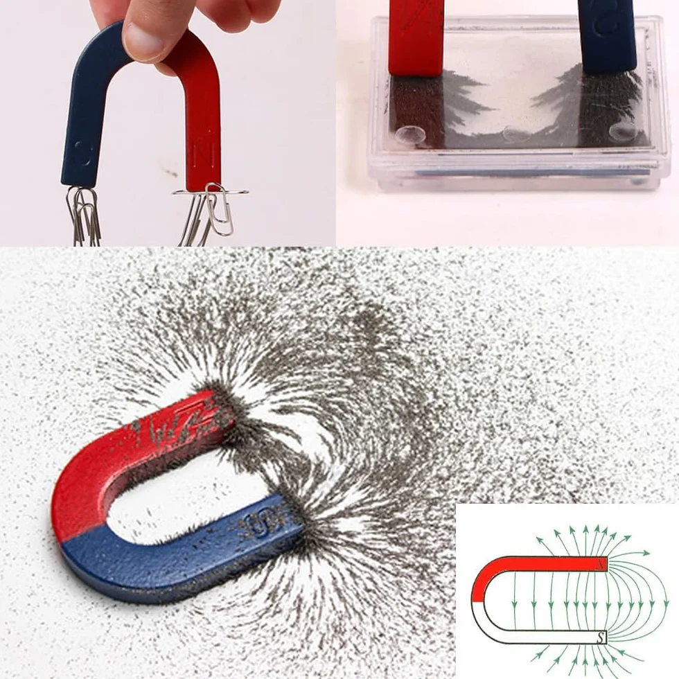 Magnes podkowy 40 mm U-kształtny do szkoły edukacyjny
