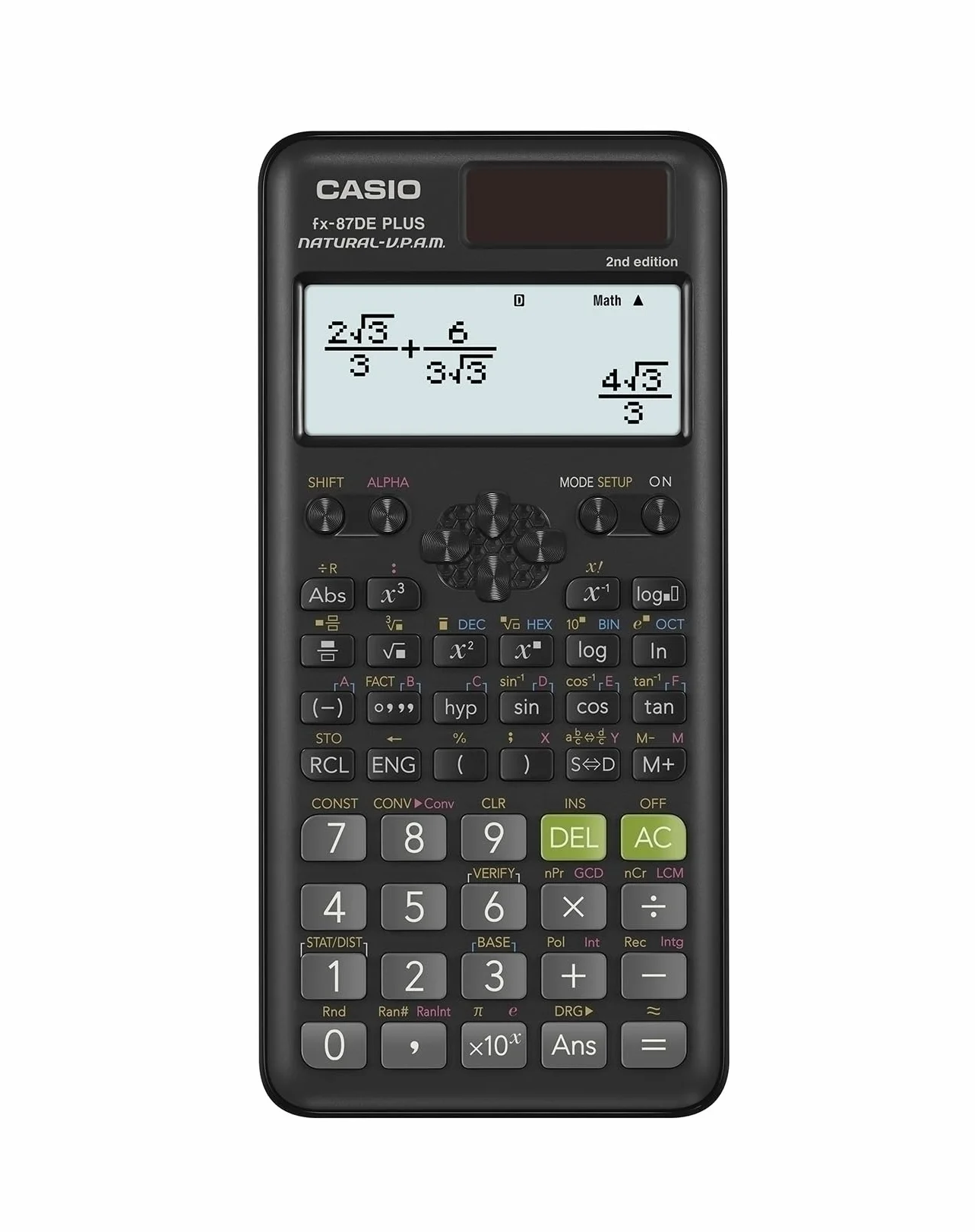 Casio FX-87DEPLUS-2 Kalkulator Naukowy Czarny