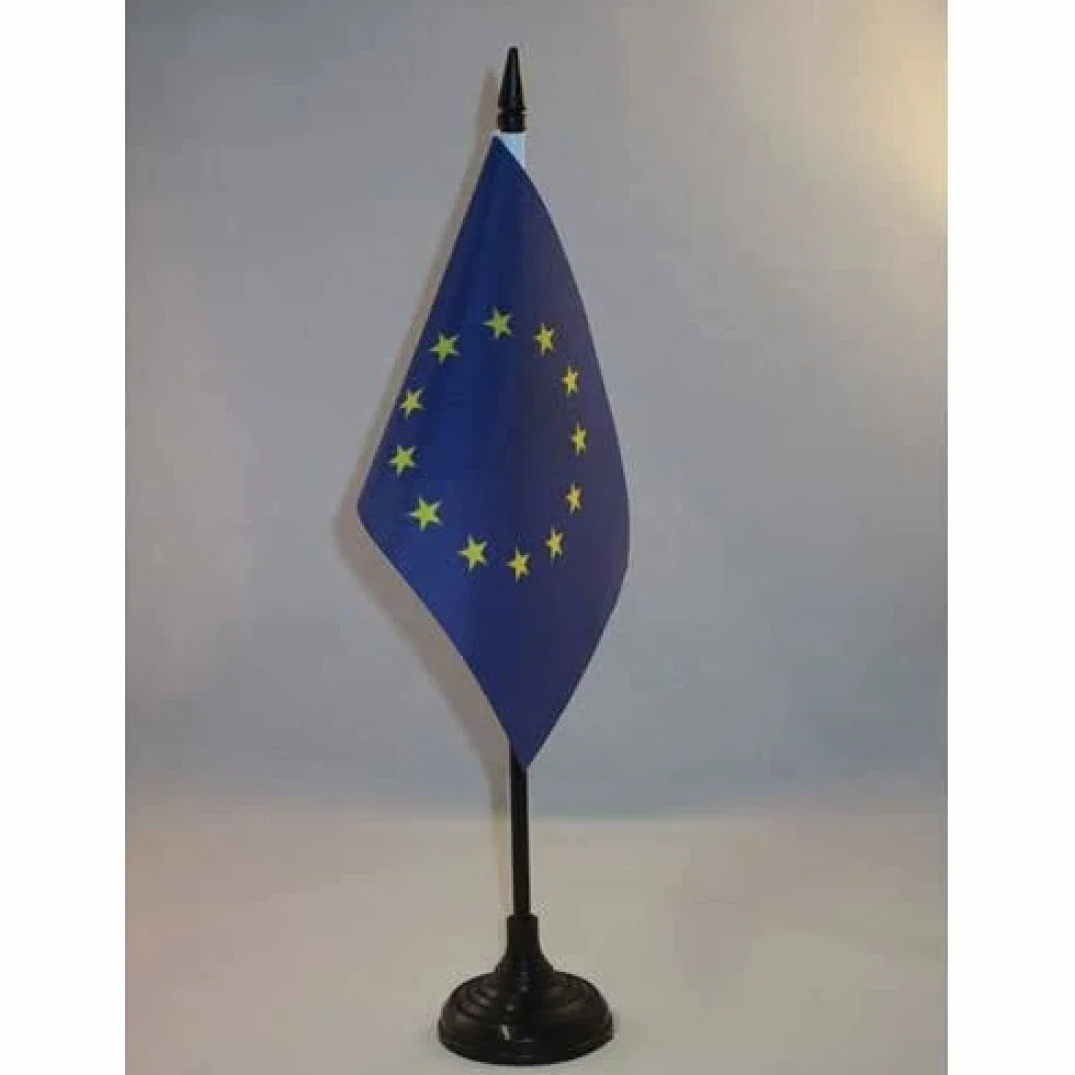 Drapeau de Table Europe, 15cm x 10cm