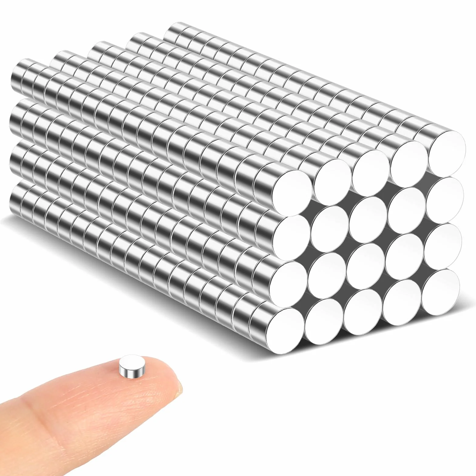 Małe magnesy 3x2 mm okrągłe 360 sztuk do rzemiosła magnesy na lodówkę