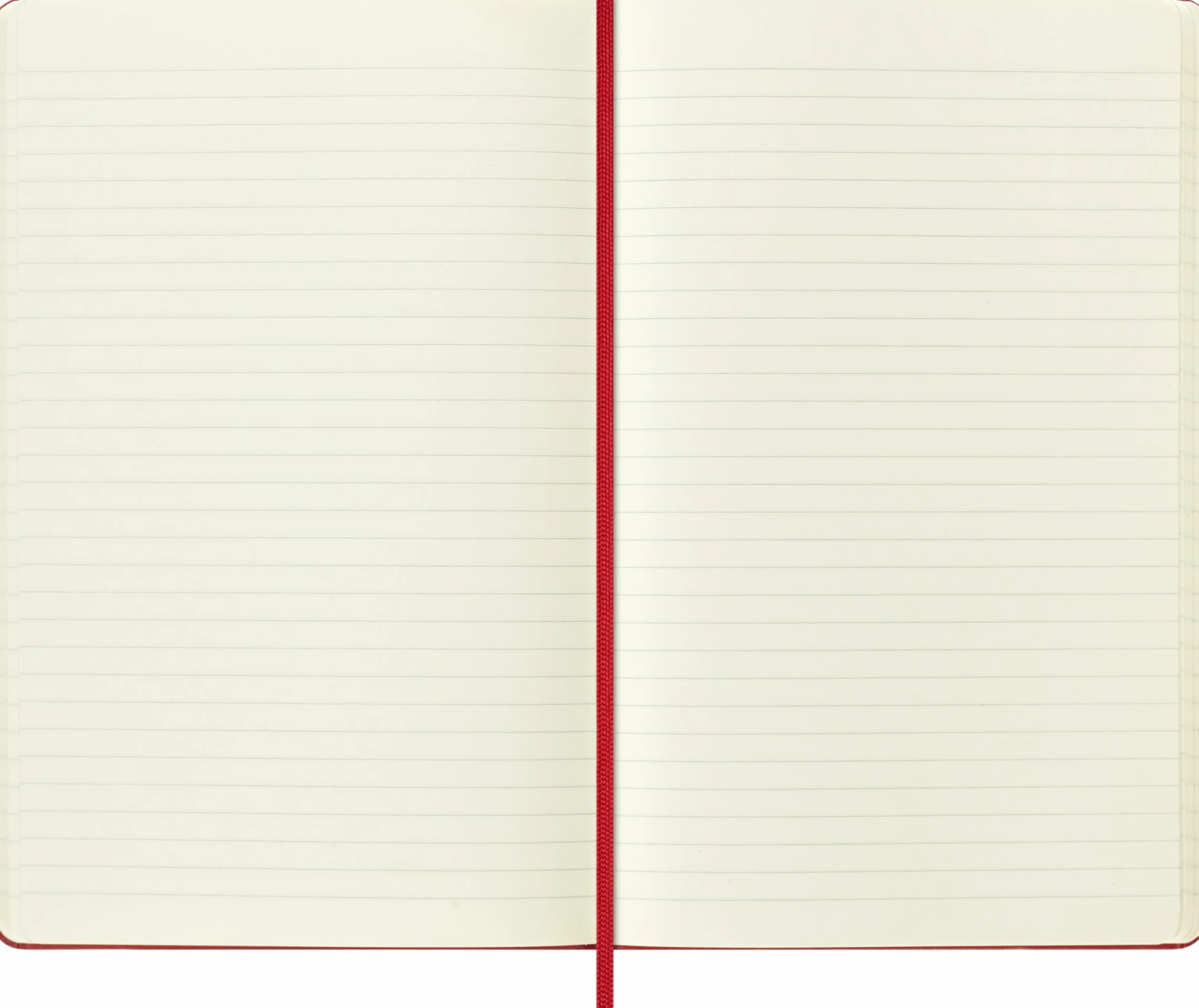 Moleskine Holiday Notizbuch L/A5 Liniert fester Einband Scharlachrot