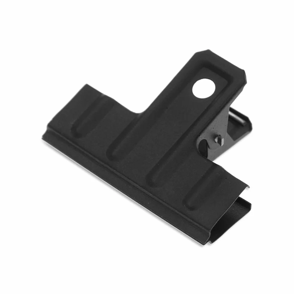 Coideal Klipsy do papieru Big Bull, 10 sztuk, 7 cm, duży metalowy spinacz, pogrubione zaciski (czarne)