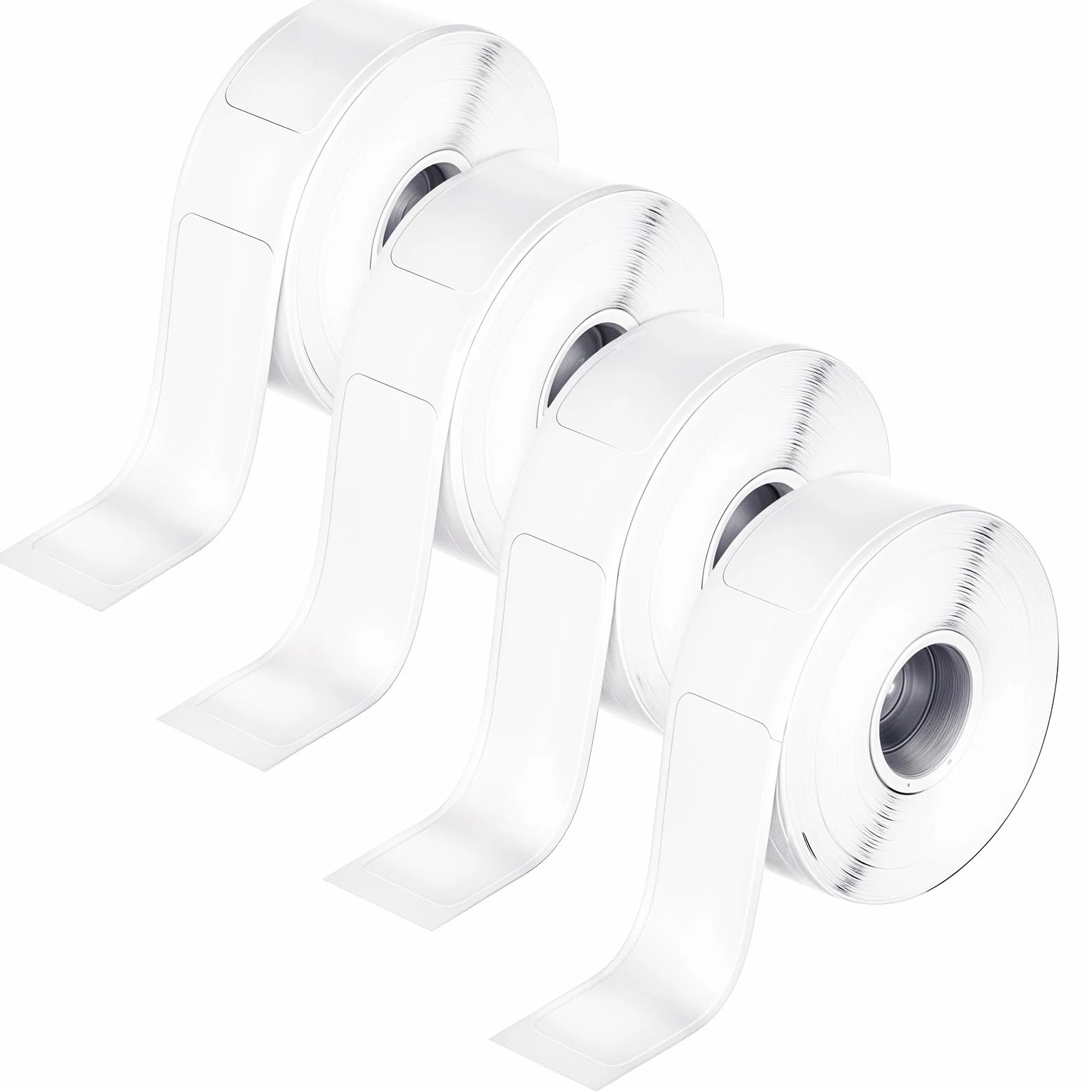 Oruola 4 rolki etykiet termicznych, małe, 40 mm x 12 mm, etykiety termiczne, do drukarki termicznej, białe samoprzylepne etykiety termiczne L11/L12/911/P15/D30, do szkoły, domu, biura