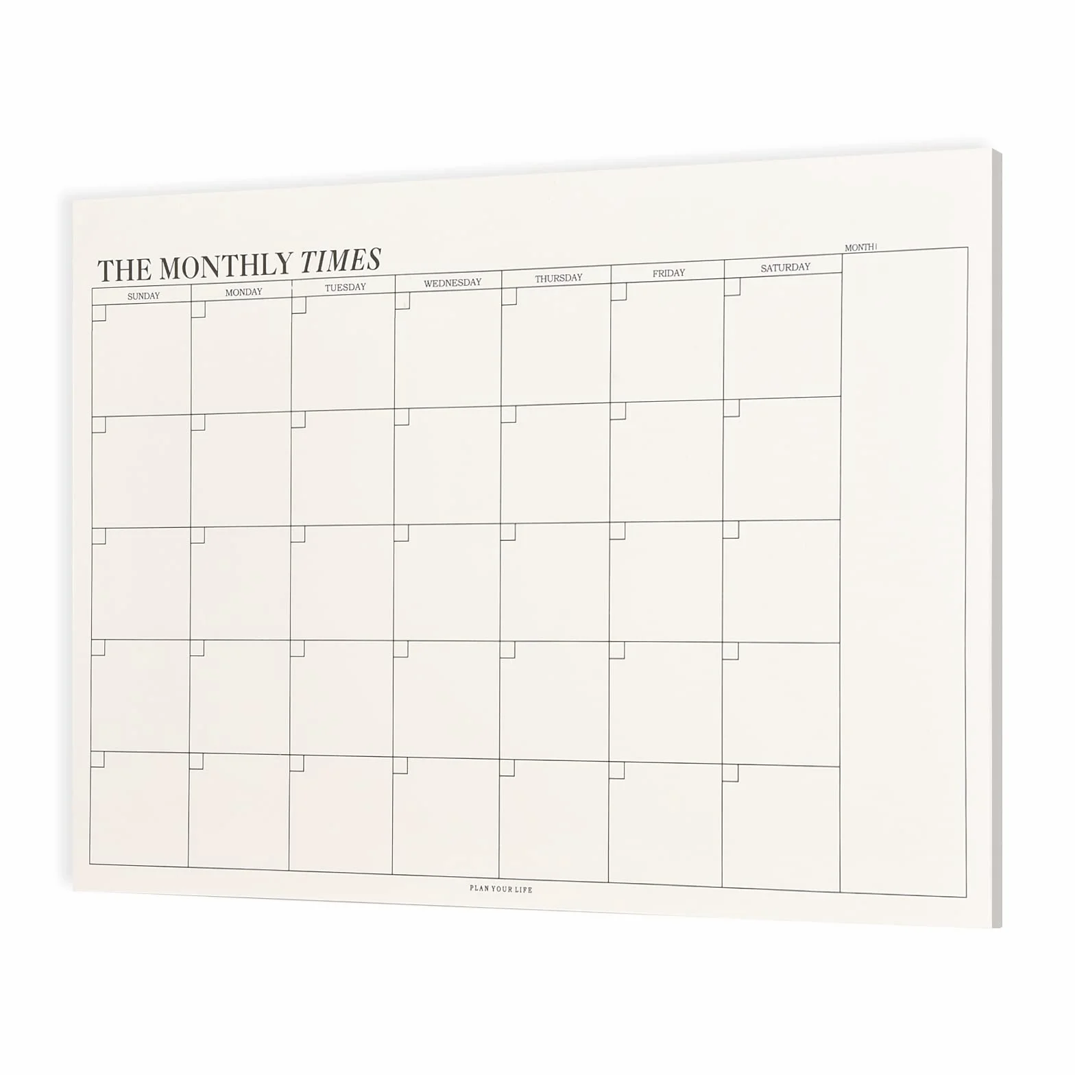 Terminarz miesięczny, Habit Tracker, 60 arkuszy 24,5 x 17,5 cm, terminarz z listą rzeczy do zrobienia, przegląd miesięczny, lista zakupów, planer dzienny do szkoły i biura
