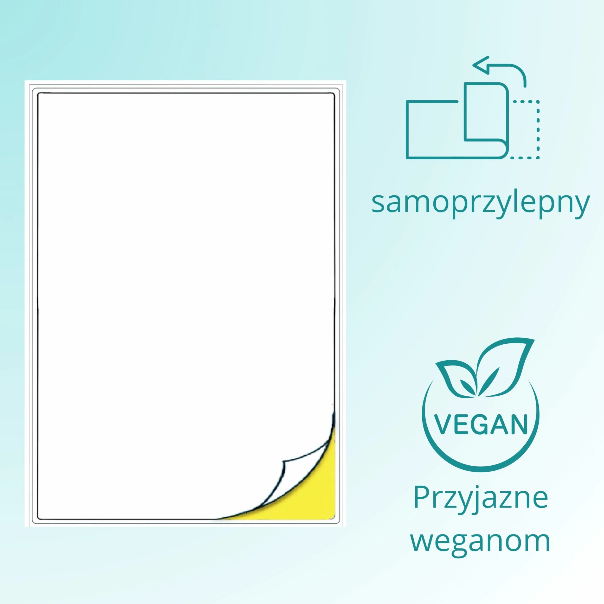 Double Dragon 50 Arkuszy A4 Białego Matowego Papieru Samoprzylepnego, Uniwersalne Etykiety do Druku na Drukarkach Atramentowych i Laserowych, Etykiety Adresowe, Szybkoschnące, Samoprzylepne