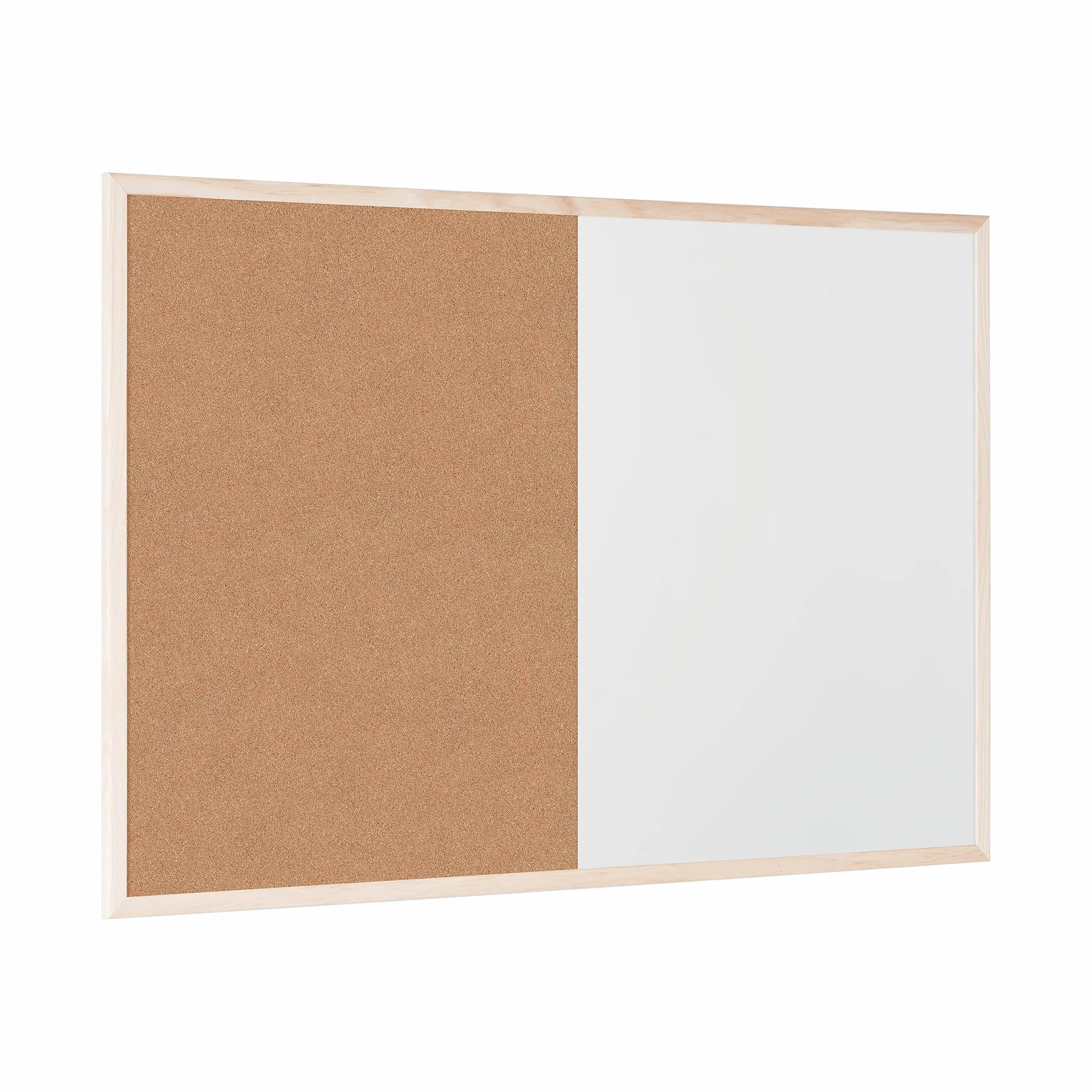 Bi-Office Tablica Kombi 90x60 cm Drewniana Rama Korkowa Suchościeralna