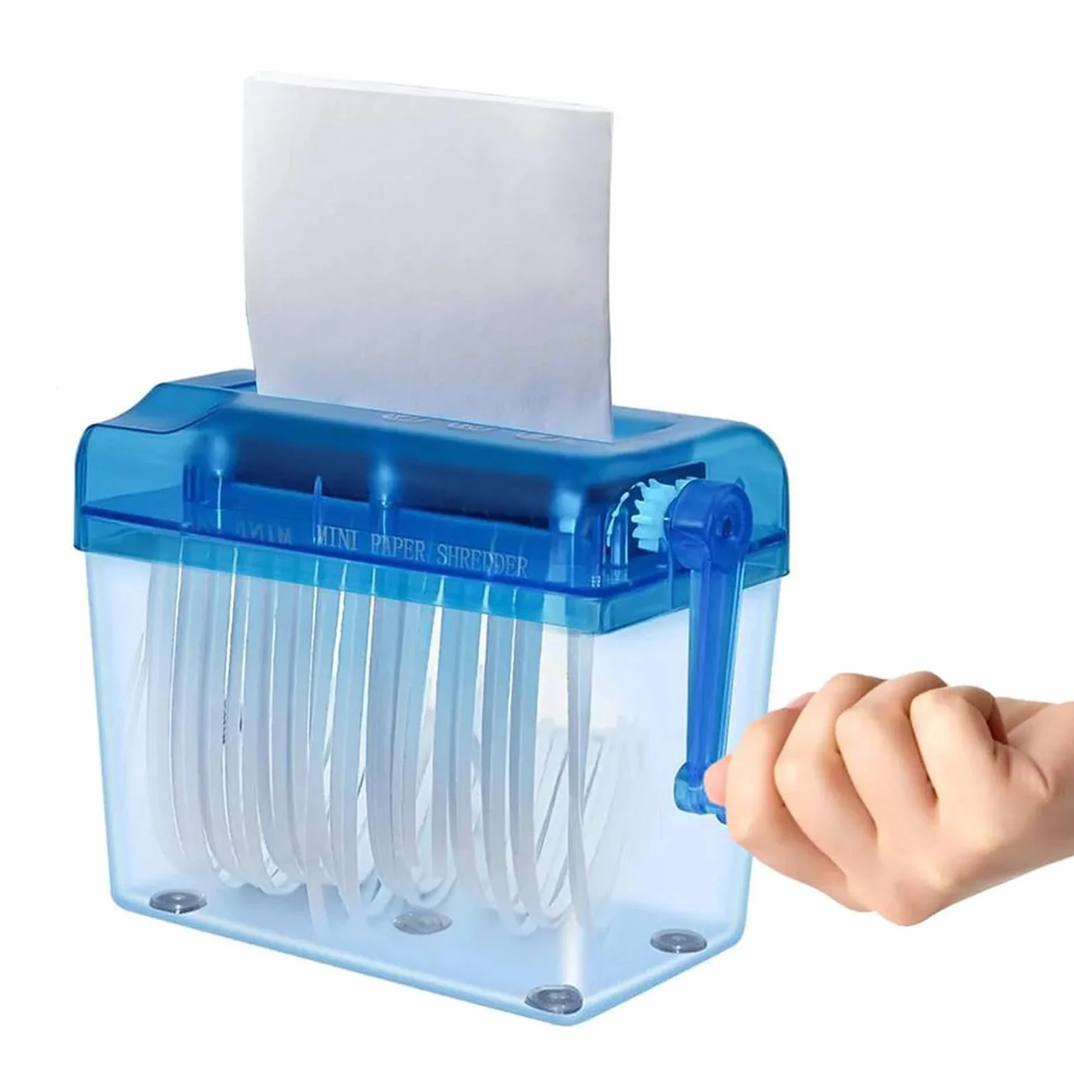Mini Ręczna Niszczarka do Papieru, Przenośna, Cięcie Pasków, 1 L