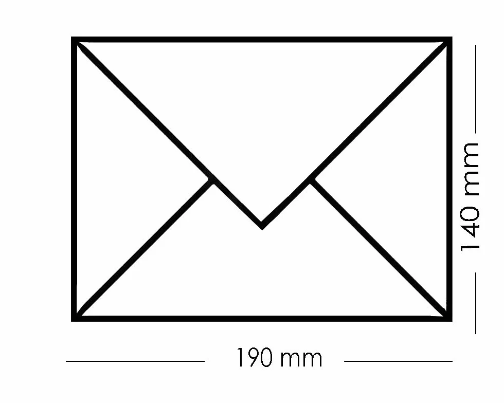 25 białych kopert 140 x 190 mm 80 g