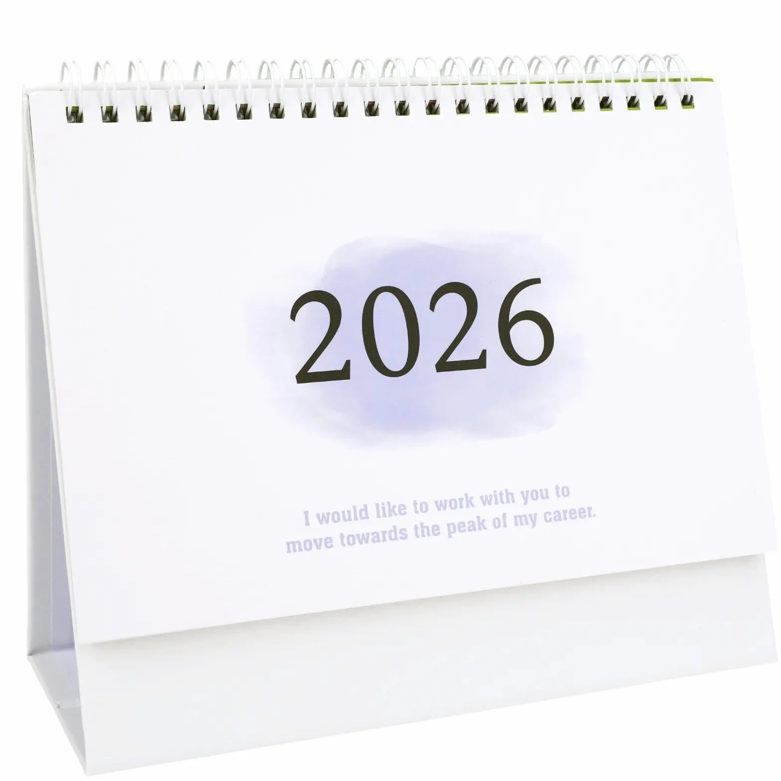 Kalendarz stołowy 2025/2026 18-miesięczny fioletowy 19 x