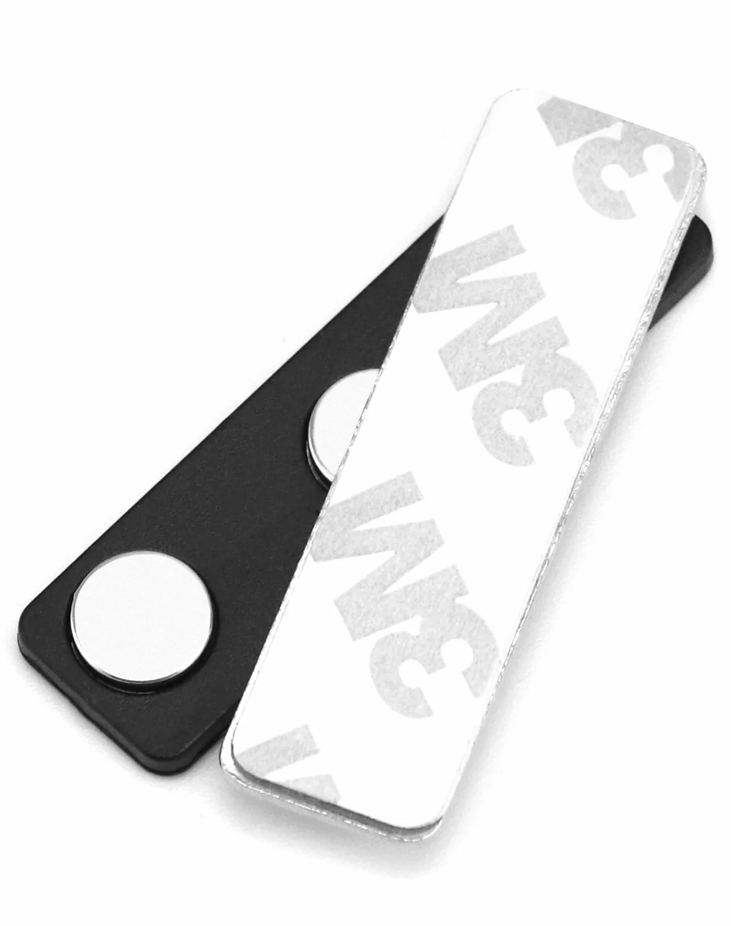 QWORK 12-częściowy magnetyczny uchwyt na identyfikator 45 x 13 mm czarny