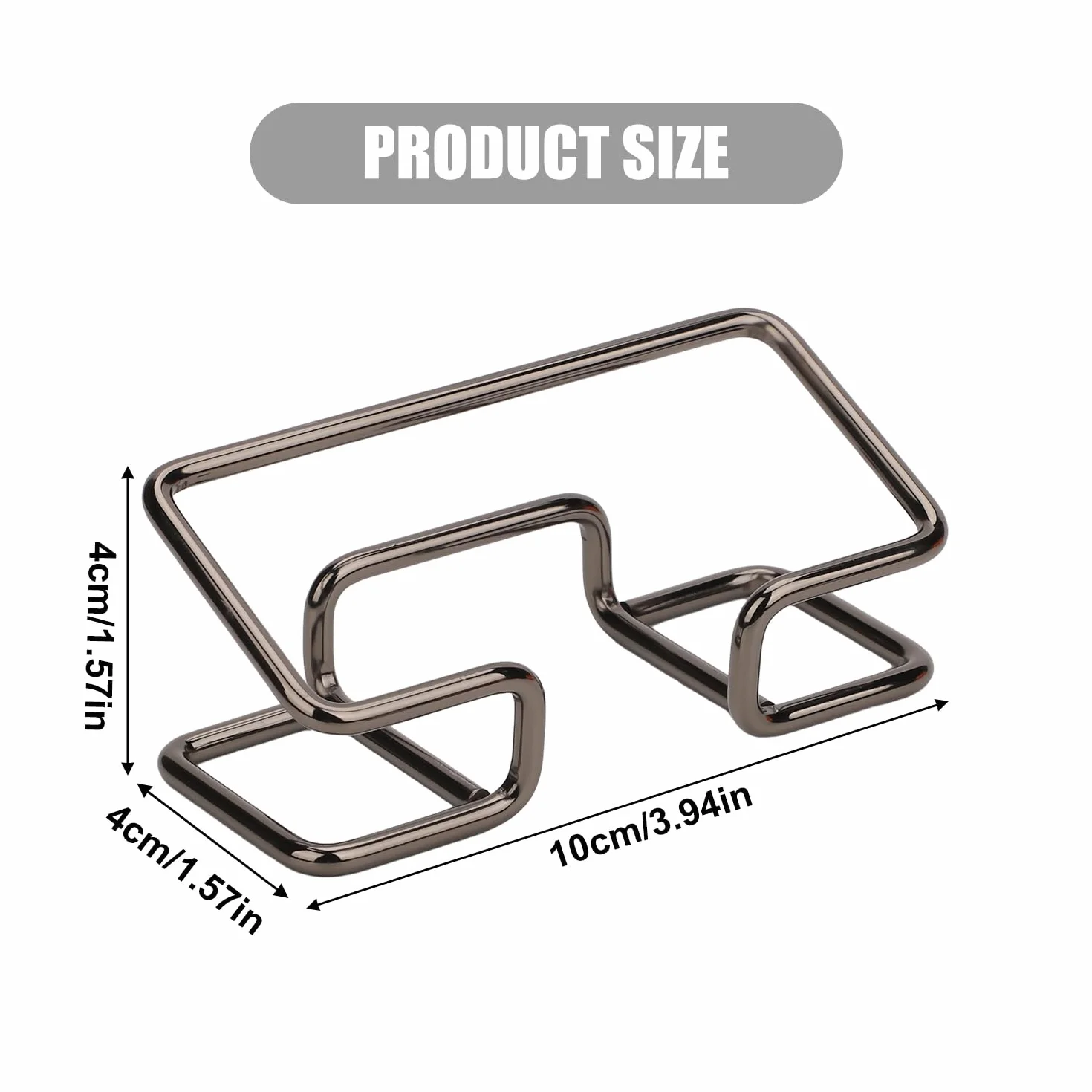 2 Szt. Wizytownik na Biurko, Czarny Metal Wizytownik Stojak Wyswietlacz Organizer na Wizytówki Regal do Przechowywania Do Biura i Domu Wystawa Blat Biurka Miesci 50 Wizytówek