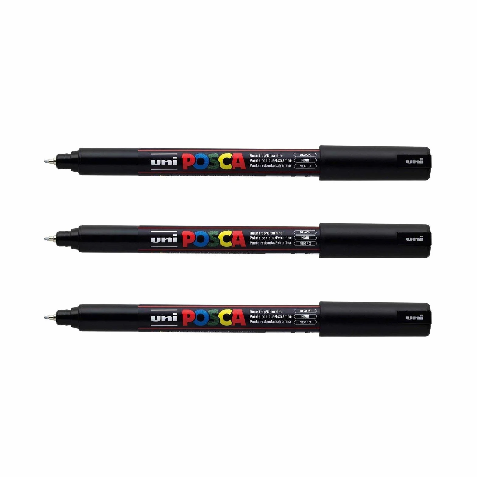 POSCA PC1MR Extra Fine Point 0,7 mm czarne markery na bazie wody