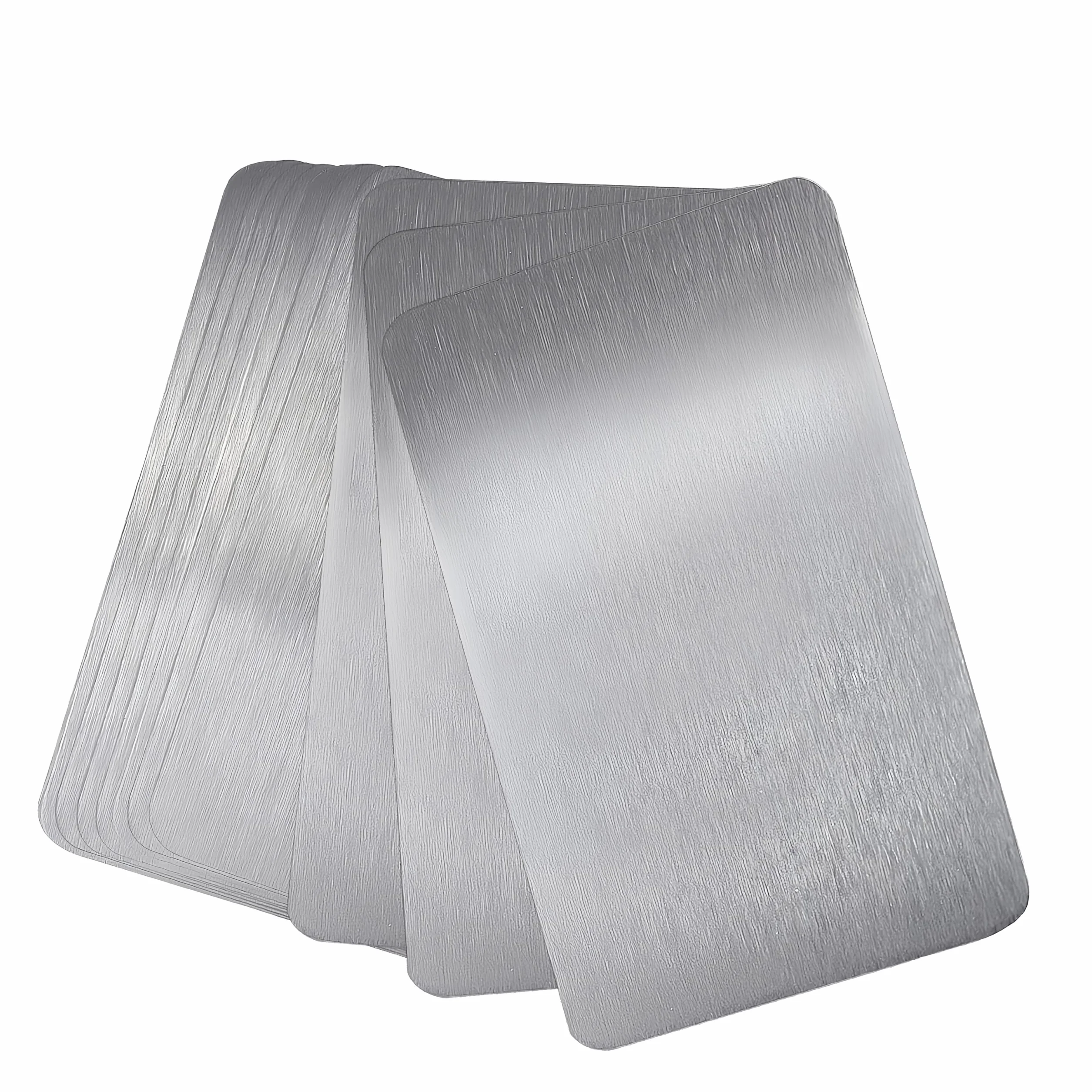 Metalowe wizytówki 8,6 x 5,4 cm ze stali nierdzewnej, opakowanie 20 sztuk, grawerowane laserowo