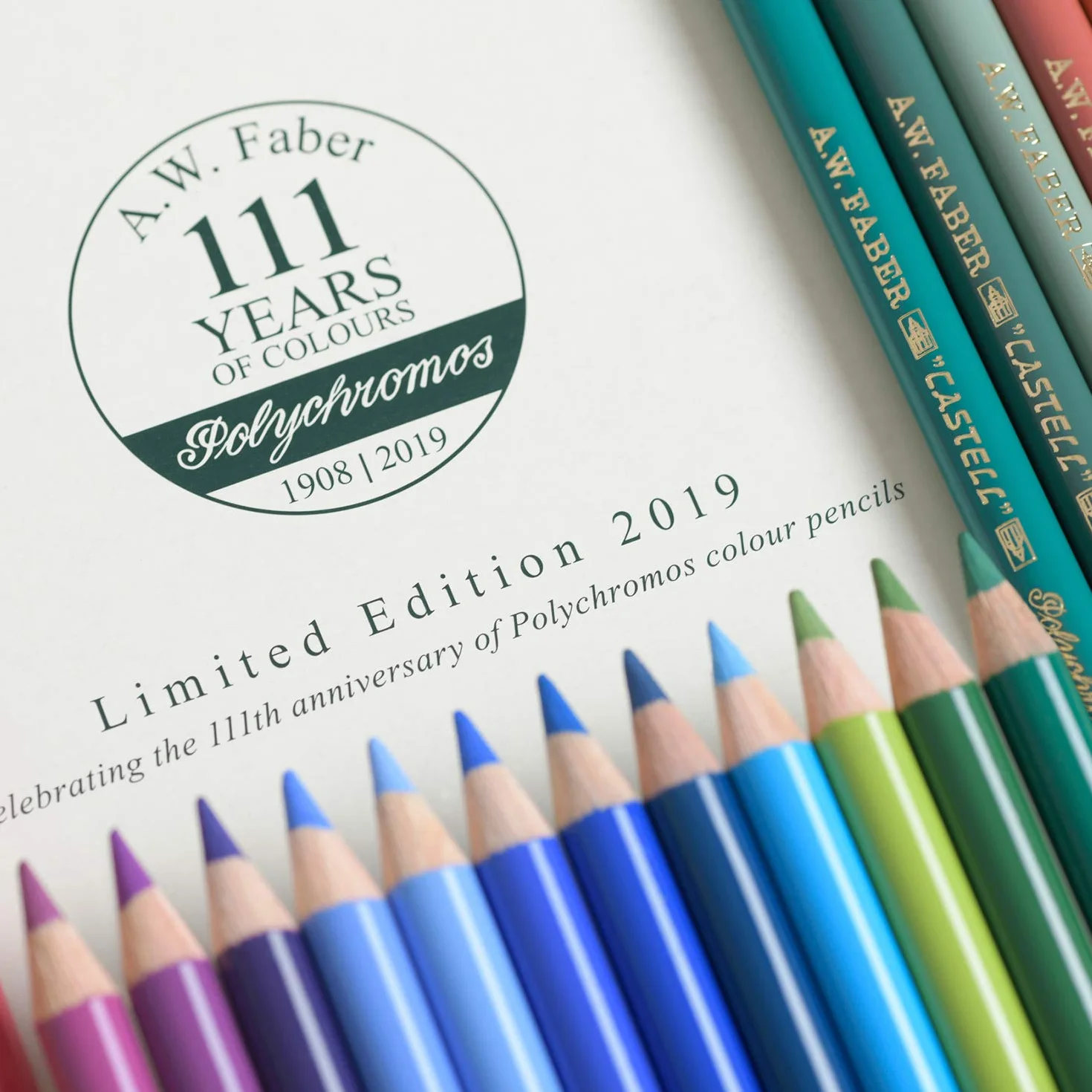 Faber Castell Limitowana edycja 111. rocznica puszka 12 ołówków artystycznych Polychromos