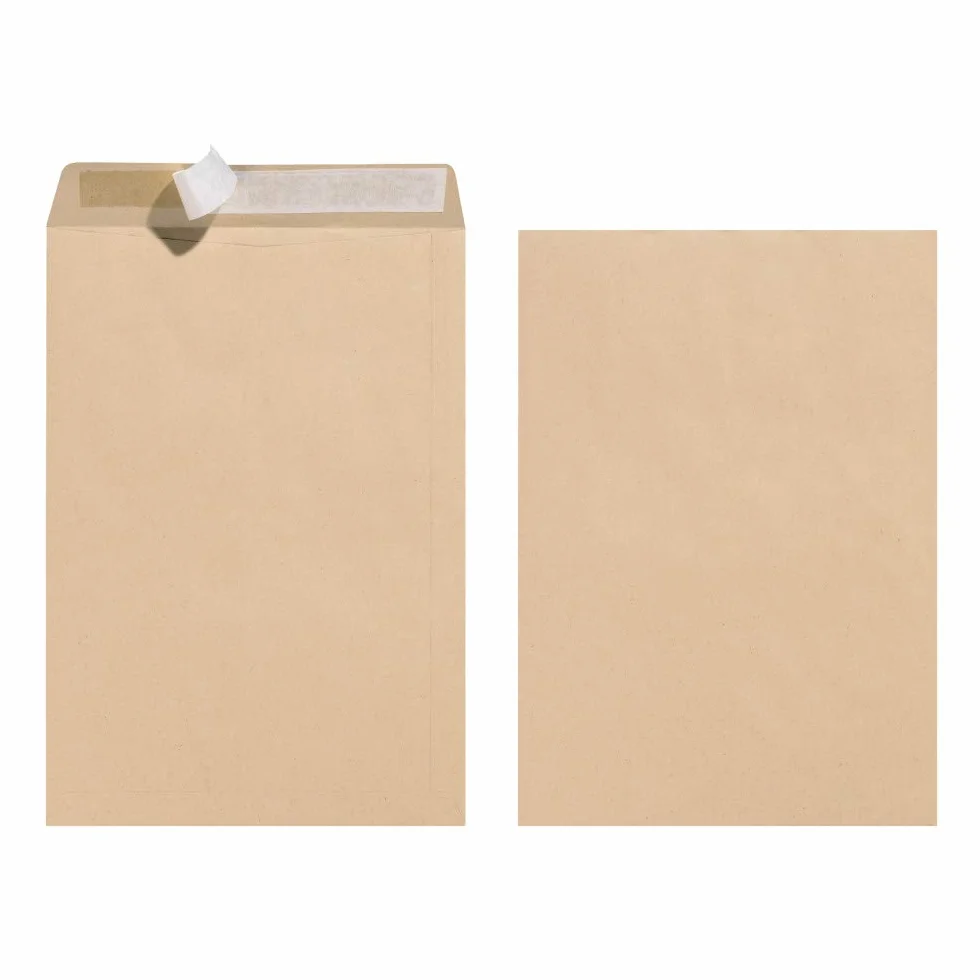 Herlitz 10900744 Koperta Z Paskiem Samoprzylepnym, Brązowy, C4-25 Sztuk