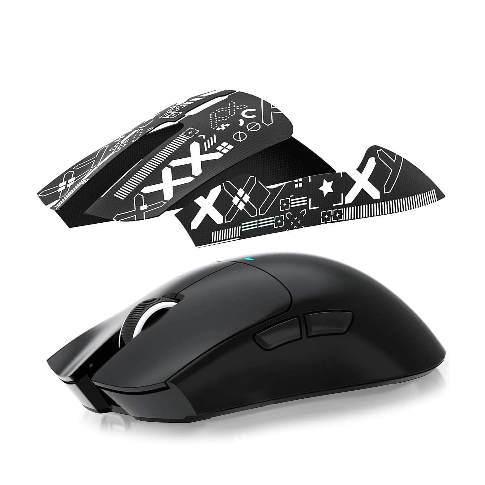 Taśma przyczepna do myszy, kompatybilna z Logitech G Pro Griptape Gaming Mouse, antypoślizgowa taśma do chwytu myszy, akcesoria do myszy gamingowej, samoprzylepne, przycięte na wymiar naklejki Taśma