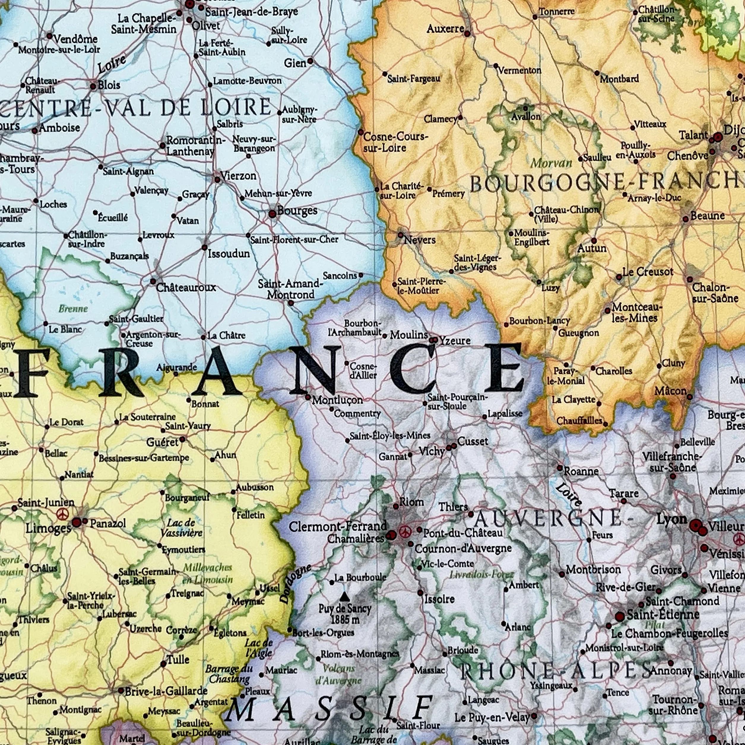 Mapa ścienna Francji klasyczny plakat 59 x 42 cm Maps International