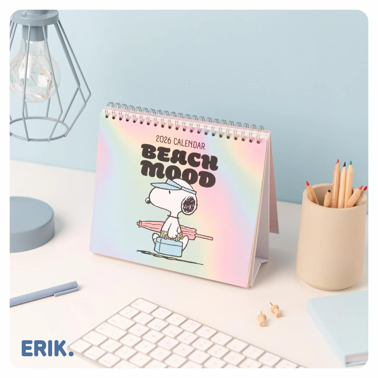 Grupo Erik Desk Calendar 2026 - Snoopy Calendar 2026 Month To View | Monthly Desk Planner, Desktop Gifts Under 10 Pounds | Peanuts Snoopy Gifts For Cat Lovers