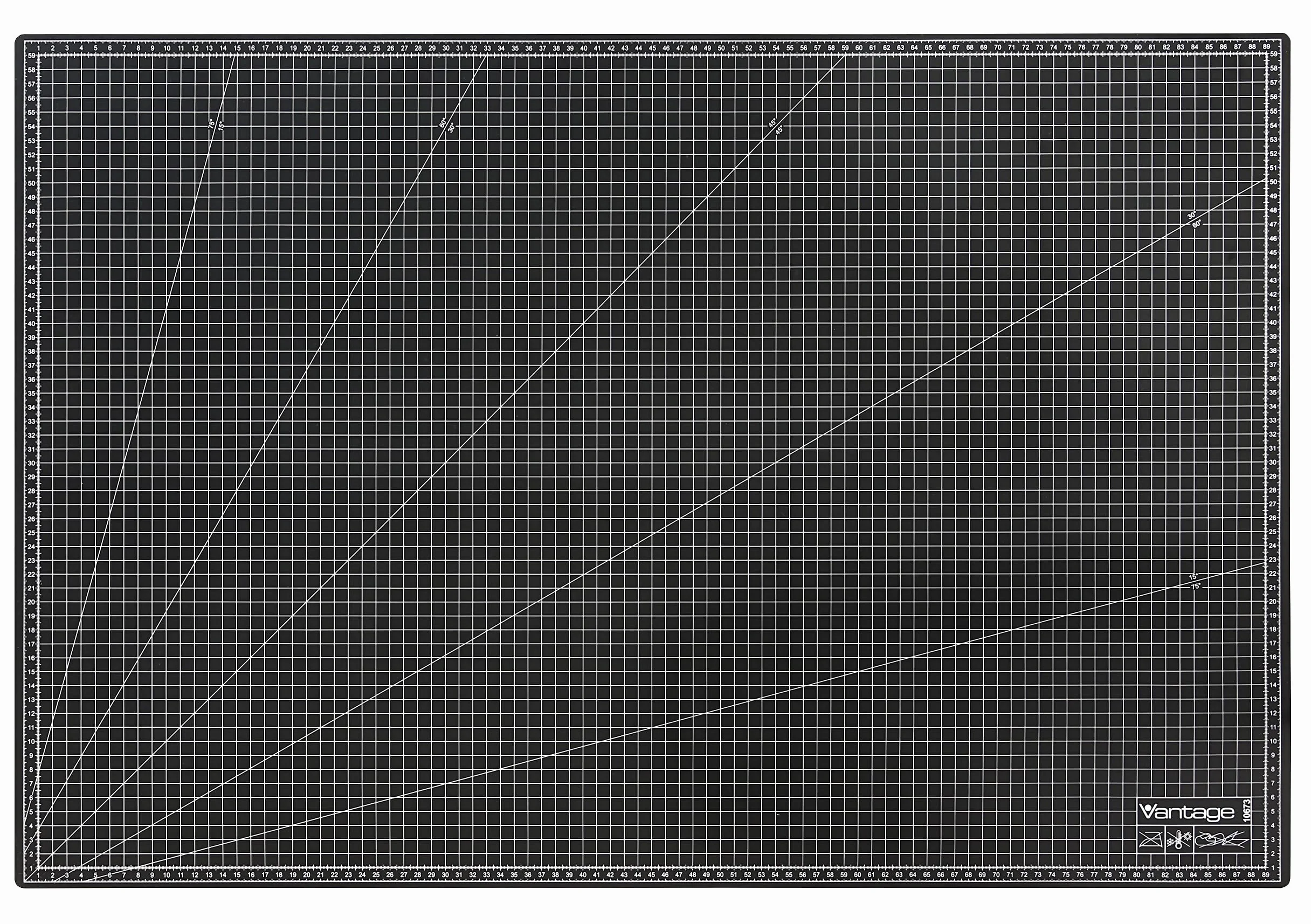Vantage Mata do cięcia A1 60x90 cm samoregenerująca dwustronna czarna