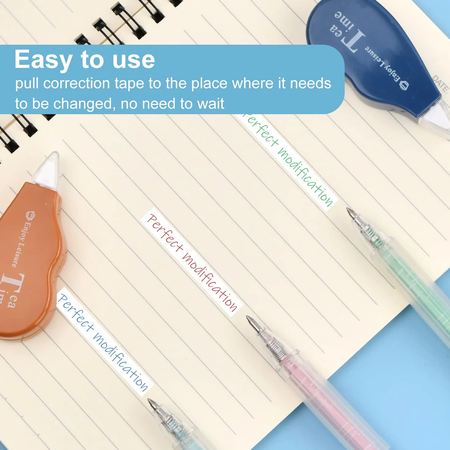 Mini korektory Pocket Mouse 4 m x 5 mm taśma korekcyjna zestaw kompaktowy