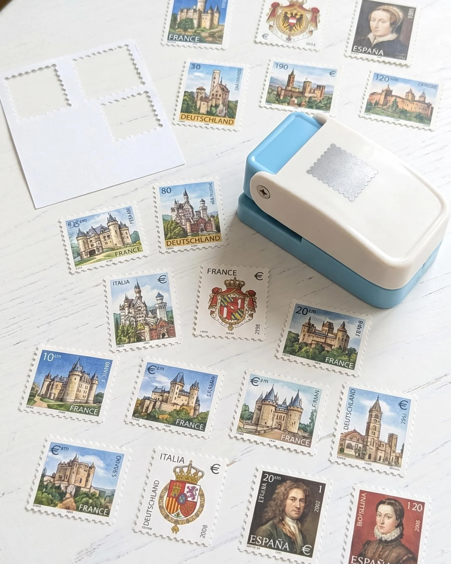 Dziurkacz Ozdobny Znaczek, 2x2,5cm Prostokątny Dziurkacz do Papieru, Dziurkacz Dźwigniowy do DIY, Scrapbookingu, Tworzenia Kartek i Prac Plastycznych