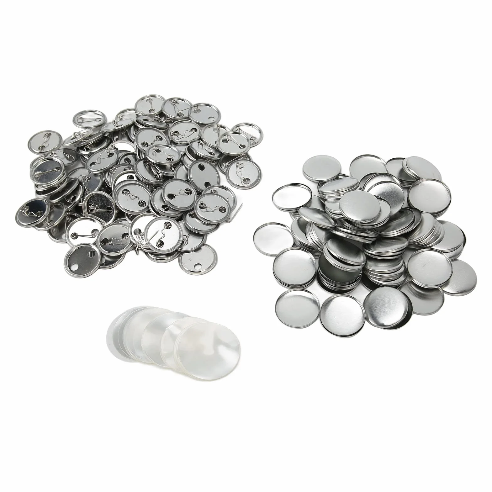 Zestaw Części do Odznak 32 mm Puste Przyciski Okrągłe Blaszki