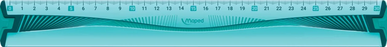 Maped M244304 - zestaw do rysowania Flex Maxi 4-częściowy z linijką 30 cm i dwoma trójkątnymi kątami