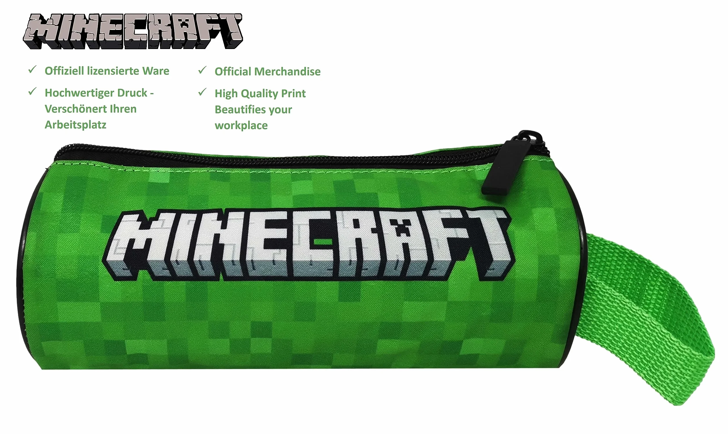 Theonoi Minecraft piórnik dla dzieci, piórnik szkolny, etui na długopisy, etui na pióra, piórnik, etui, 22 cm x 9 cm