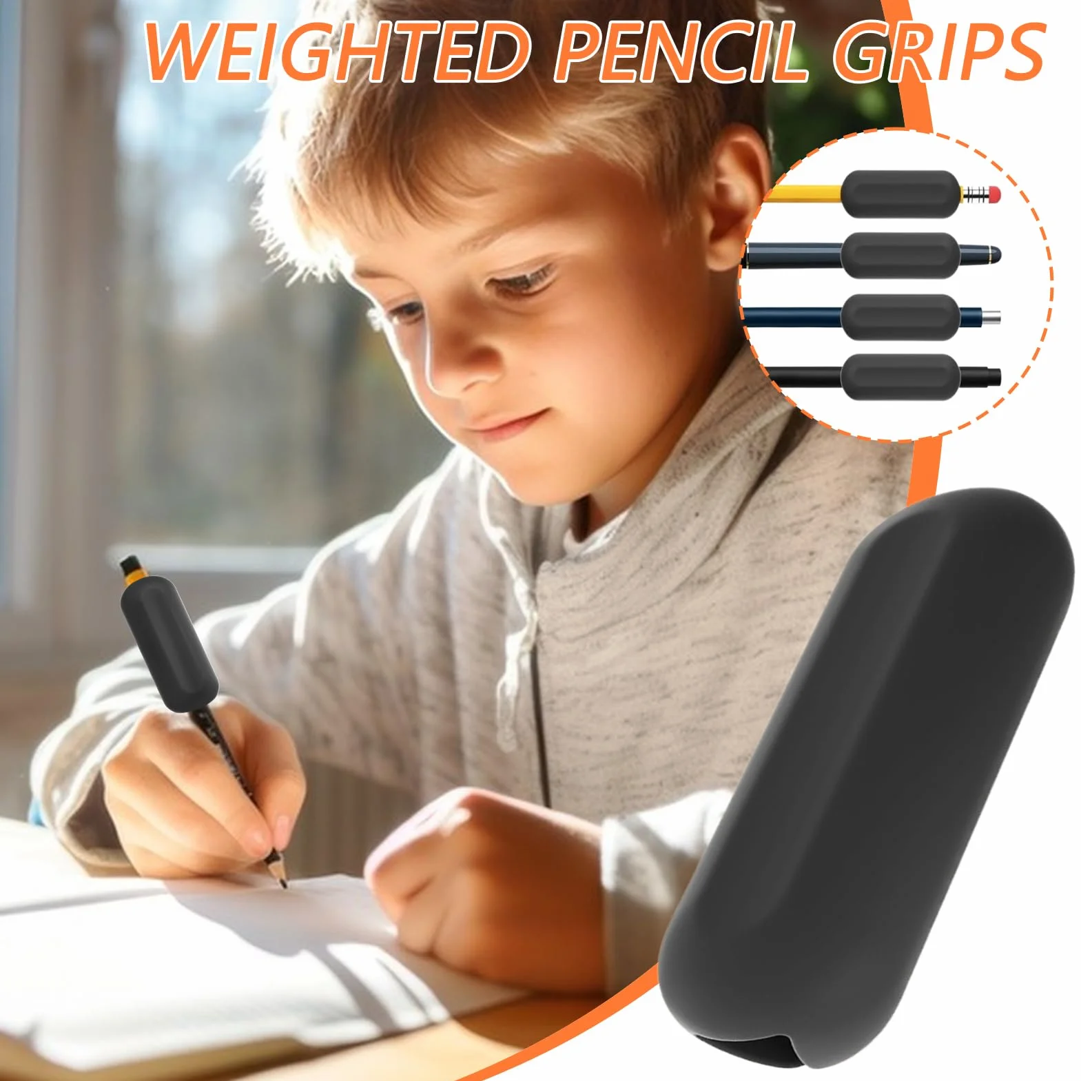 Ołówek obciążeniowy ergonomiczny 5 x 2 x 0,91 cm wspomagający pisanie do szkoły