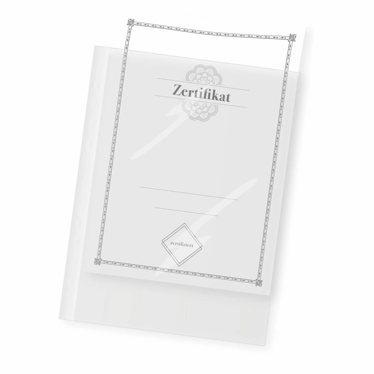 Idena 376018 - Okładka na foldery w formacie DIN A4, ziarnista, 60µ, 50 szt.