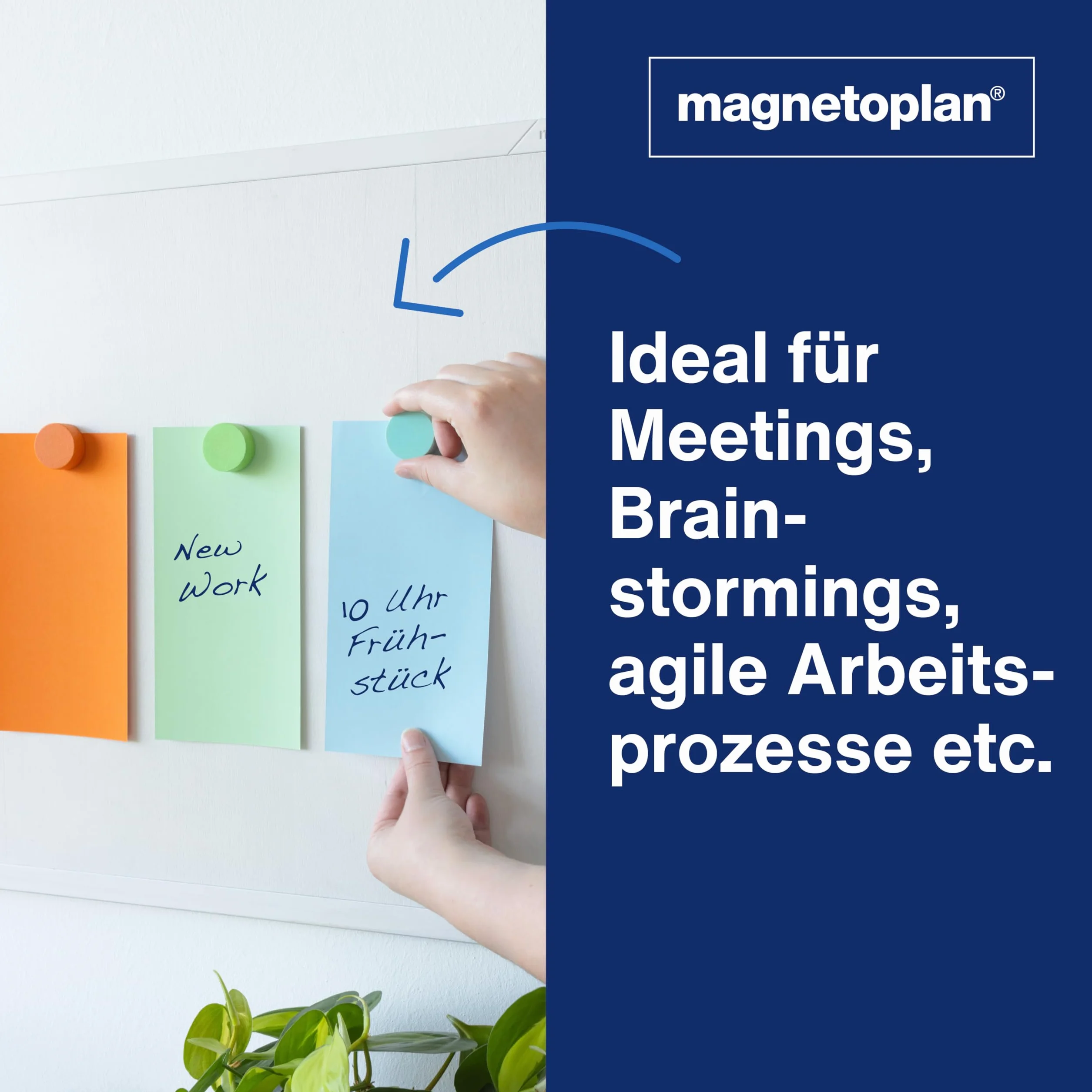 magnetoplan karty komunikacyjne prostokątne, 20 x 10 cm, czyste karty indeksowe w 6 pastelowych kolorach, 120 g/m², 250 sztuk do pracy grupowej i burzy mózgów