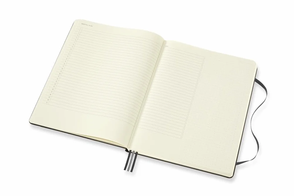 Moleskine Pro Project Planner, Professional Notebook, Hard Cover, X-Large 19x25 cm, Black, 288 Pages