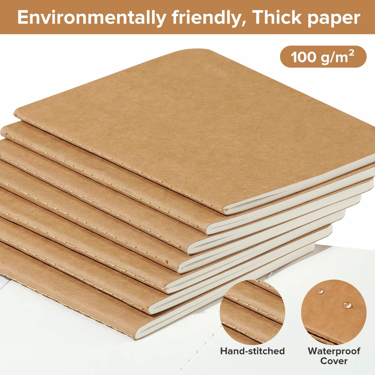 HOMEMARS Notatnik A6, 14 sztuk, 100 GSM, gruby papier, mini notatnik, notatnik blanko, mały notatnik, notatnik A6, zeszyt A6, 10x14cm, 60 stron, okładka kartonowa