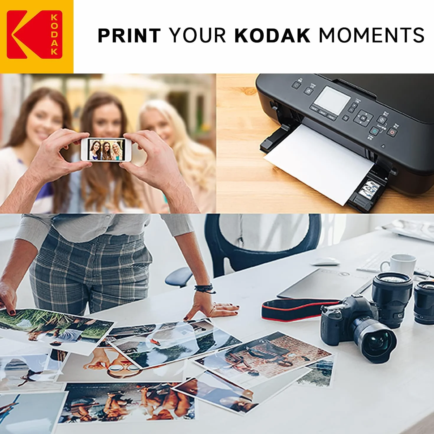 KODAK papier fotograficzny błyszczący 13x18 cm 280g/m² 20 arkuszy druk atramentowy