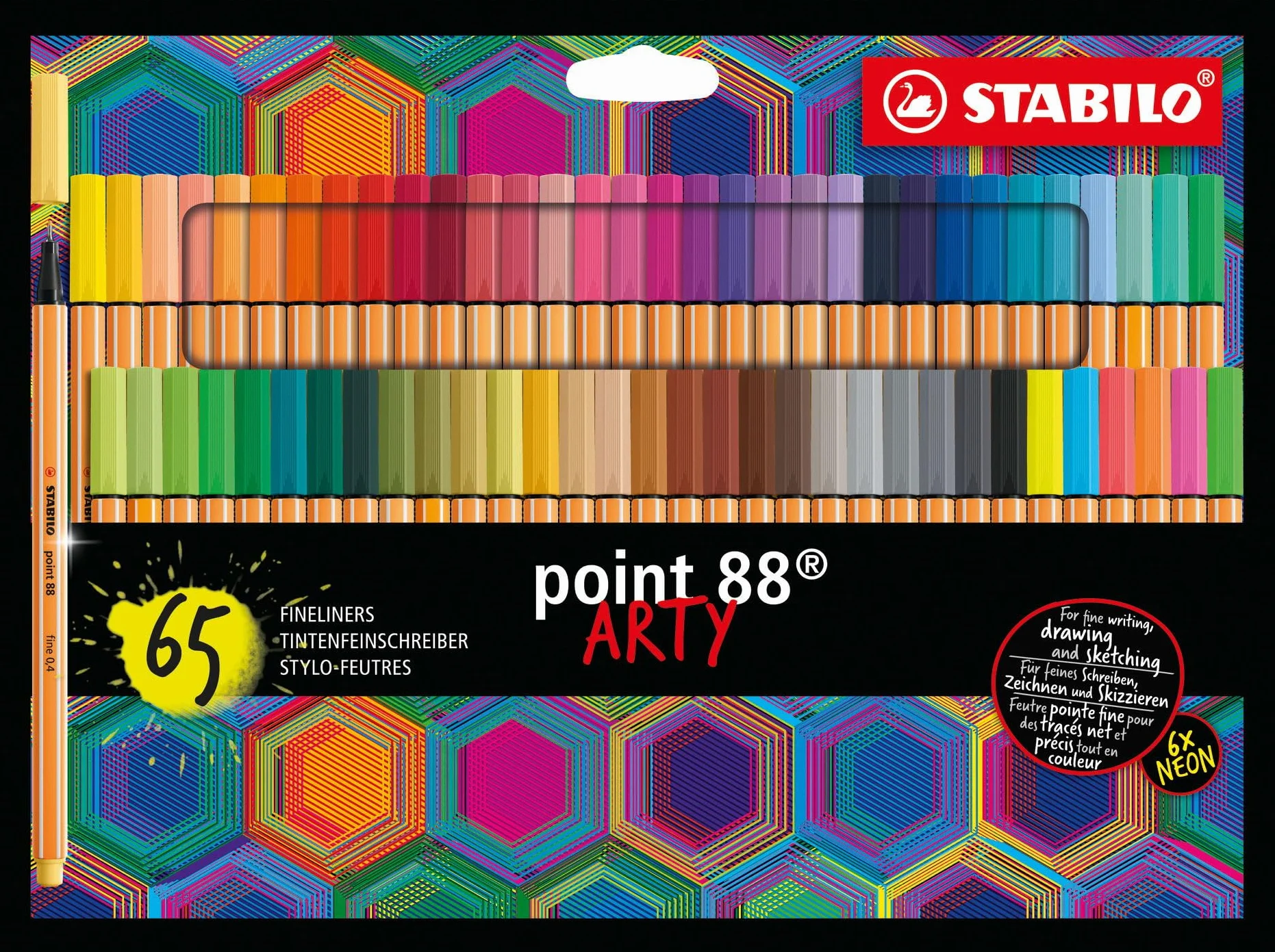 Stabilo Arty 8865-21-20 Cienkopisy, Wielokolorowy, 65 Sztuk