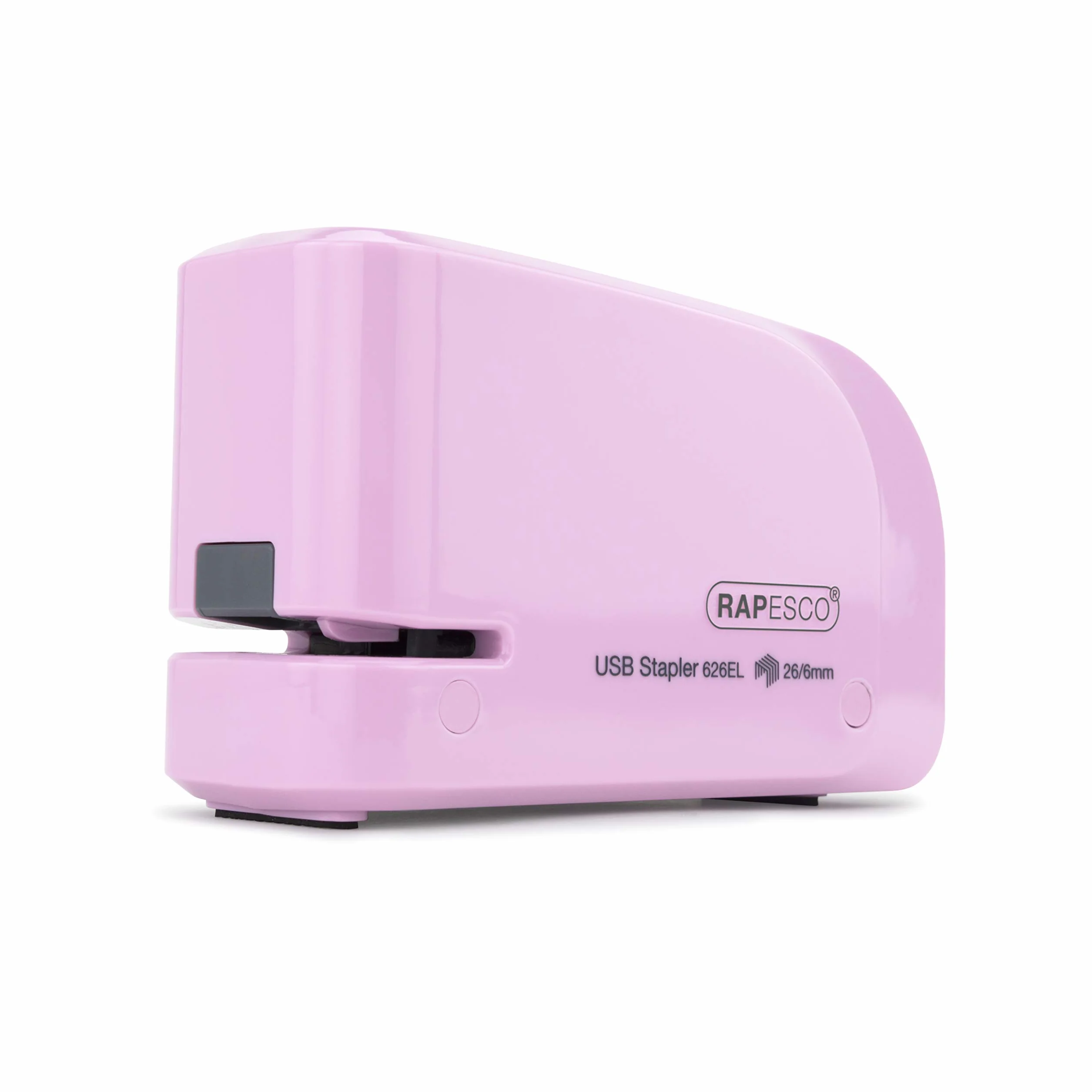 Rapesco 1451 626EL Automatyczny zszywacz USB/akumulatora 26/6 mm 1000 zszywek 15 arkuszy różowy