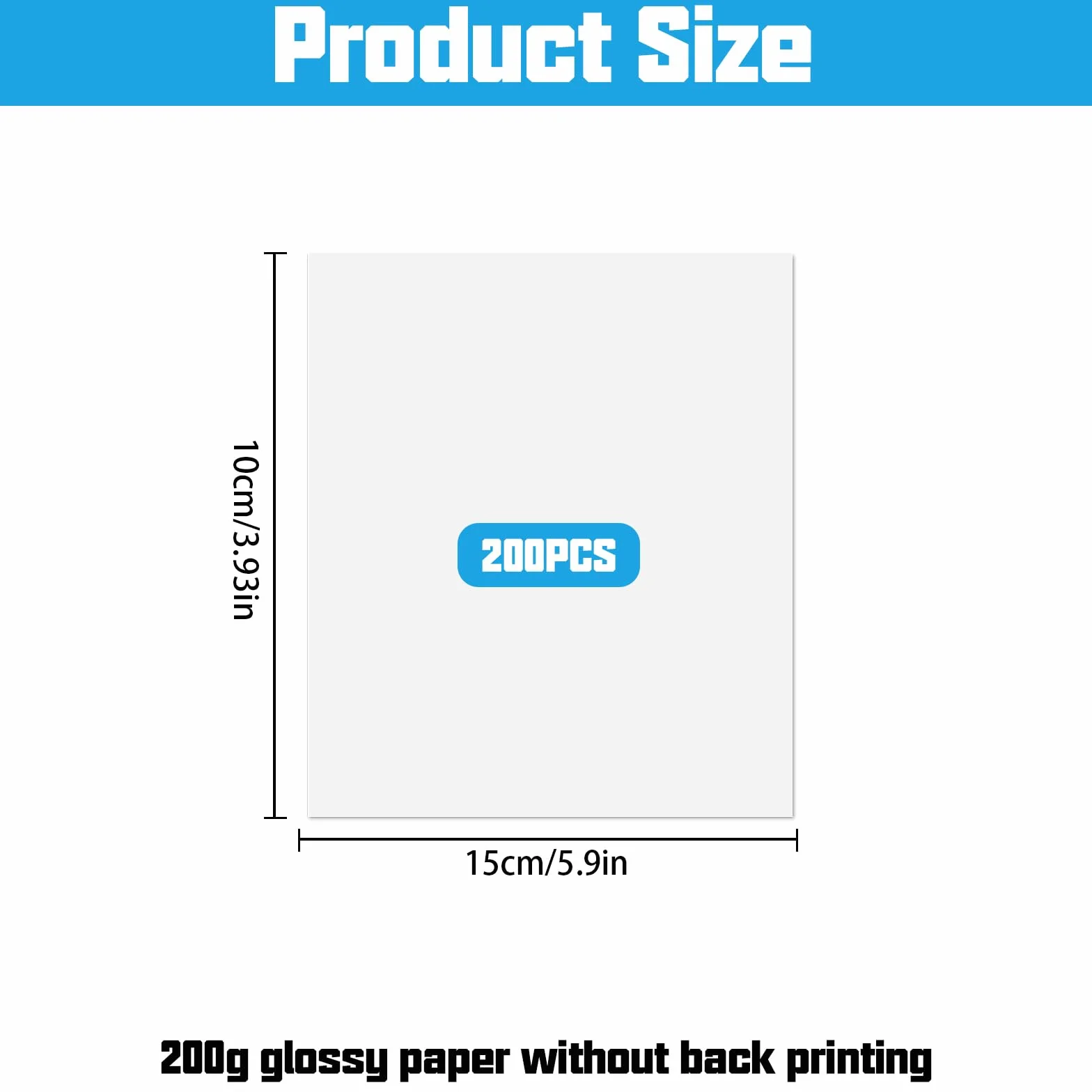 Papier fotograficzny 200 arkuszy 10x15 cm 200 g/m² wysoki połysk A6