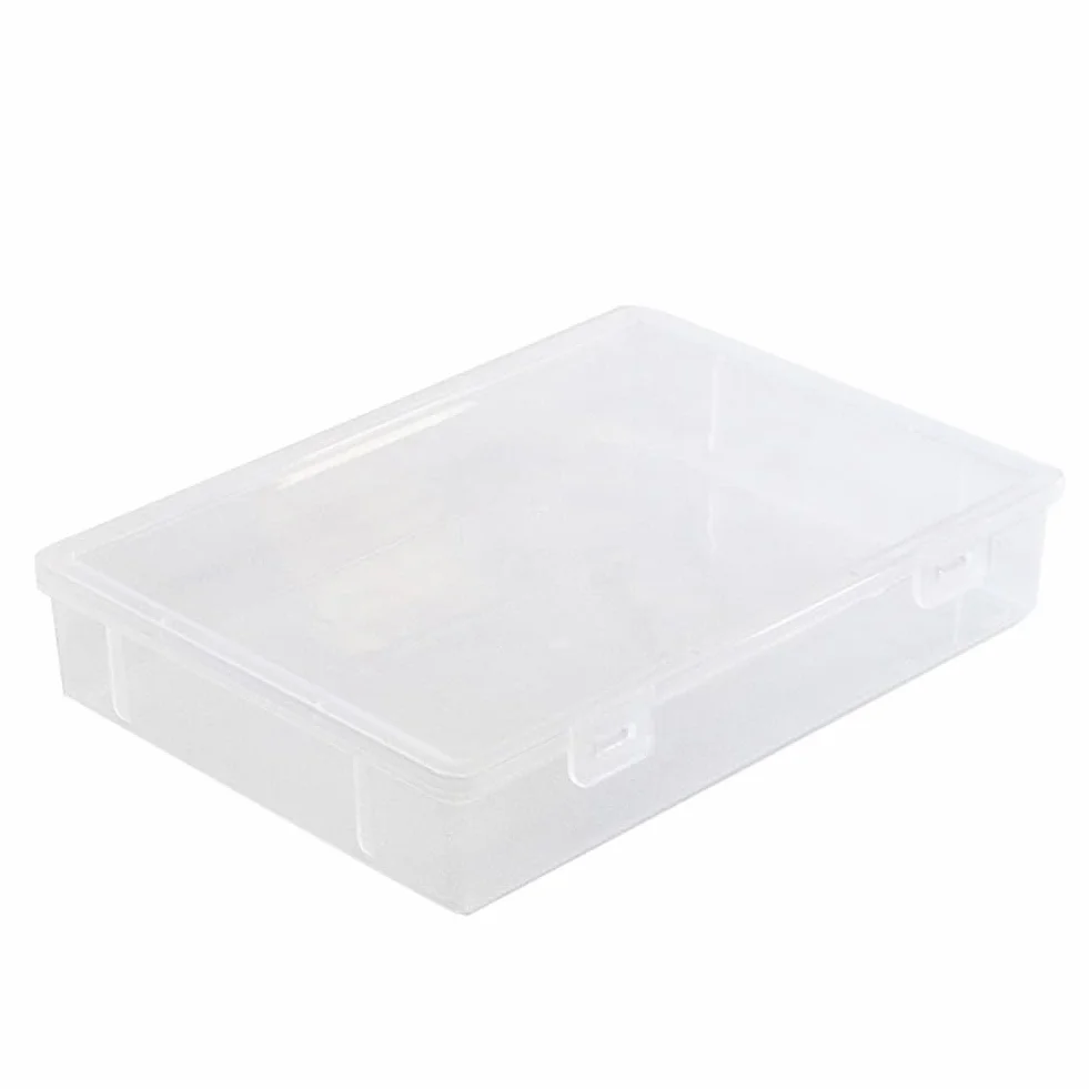 2 pudełka do przechowywania z pokrywką, plastikowe pudełko z zamknięciami na klips, zamykane pokrywki, prostokątne pudełka do przechowywania dokumentów A4, listy, albumy, artykuły plastyczne