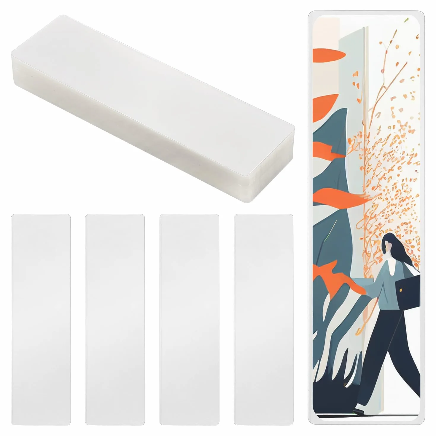 Folie do Laminowania Zakladek 6x21,6cm 0,125mm Przezroczyste 100 szt.
