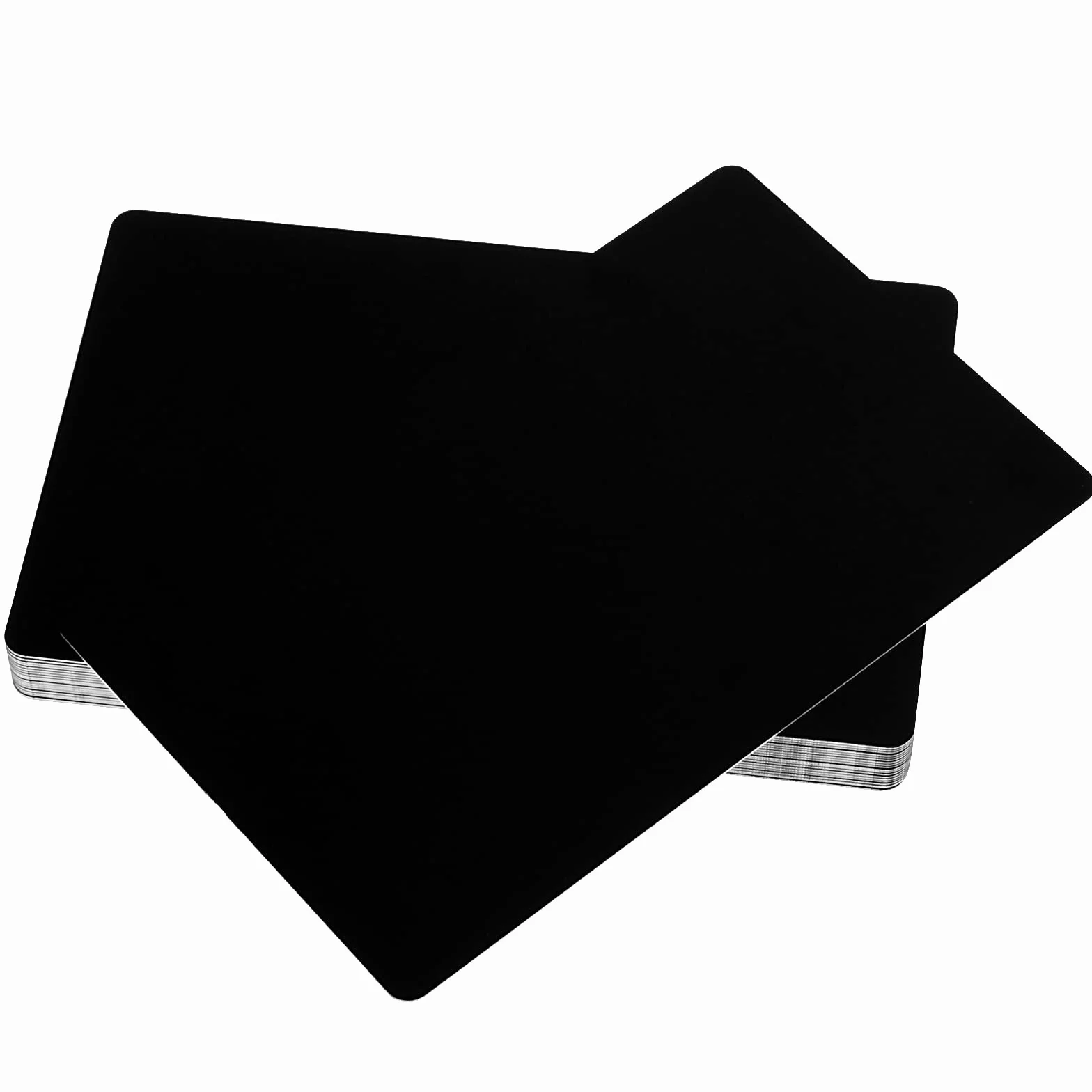 Metalowe wizytówki czarne 86x54x0,21 mm aluminiowe puste grawerowane laserowo