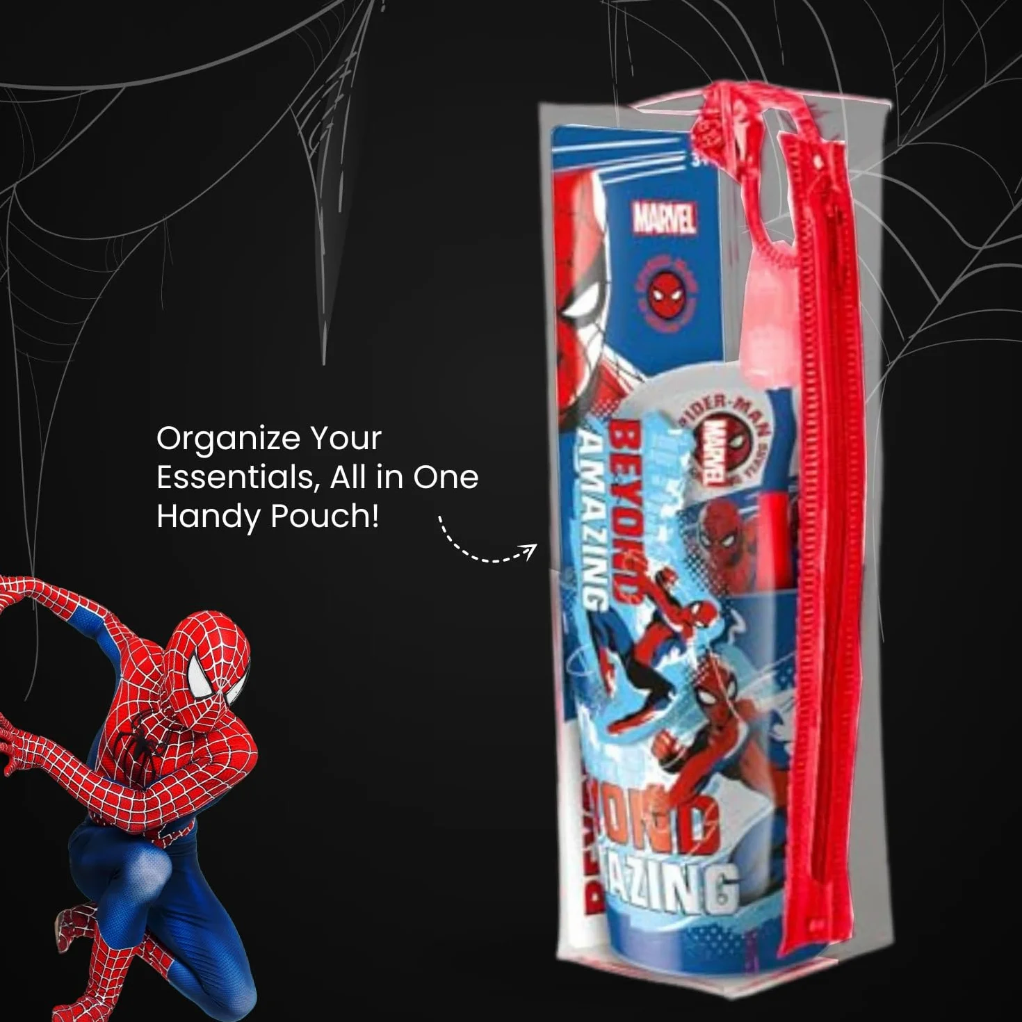 Mr White Jr piórnik z zestawem Spider-Man