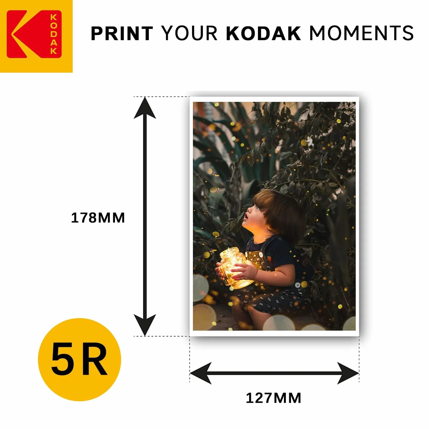 KODAK papier fotograficzny błyszczący 13x18 cm 280g/m² 20 arkuszy druk atramentowy