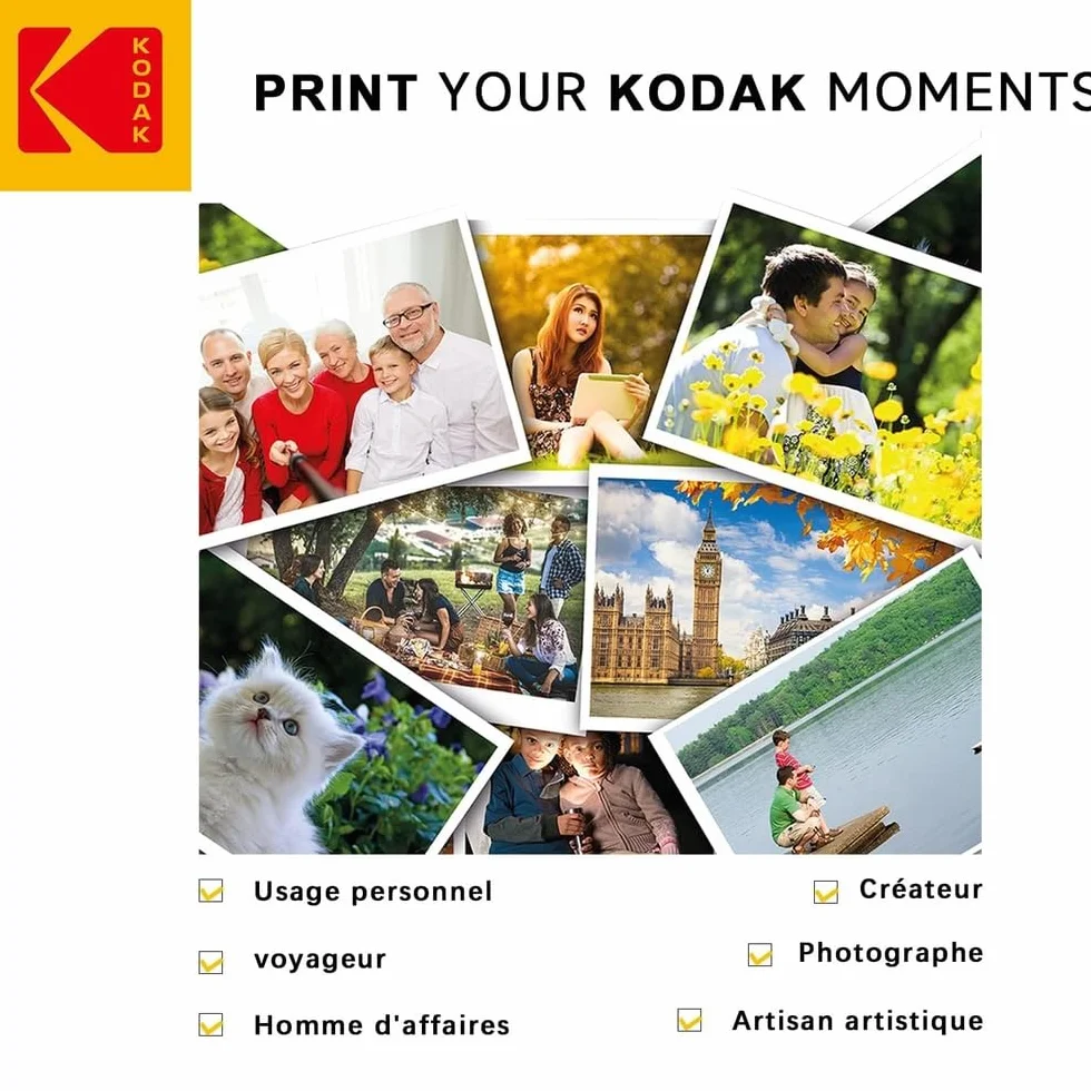 KODAK Błyszczący Papier Fotograficzny A4 180g/m² 50 Arkuszy
