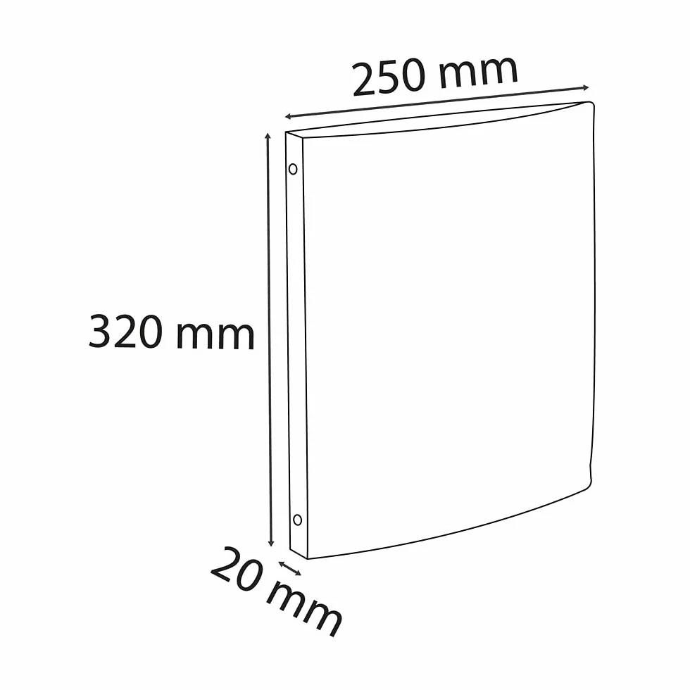 Exacompta Segregator OPAK 4 ringowy 15mm A4 polipropylen czarny