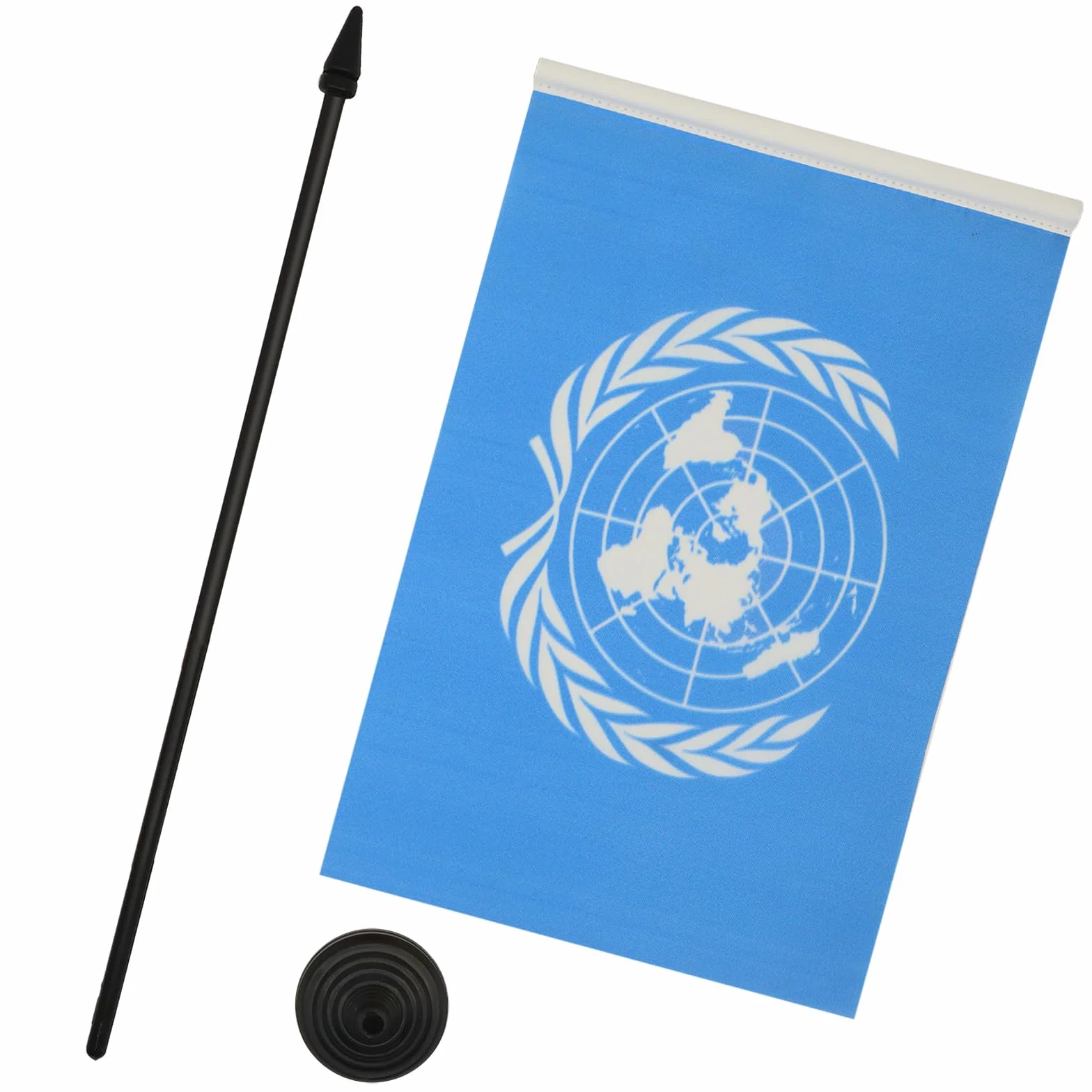 Drapeau de Table ONU, 21cm x 14cm