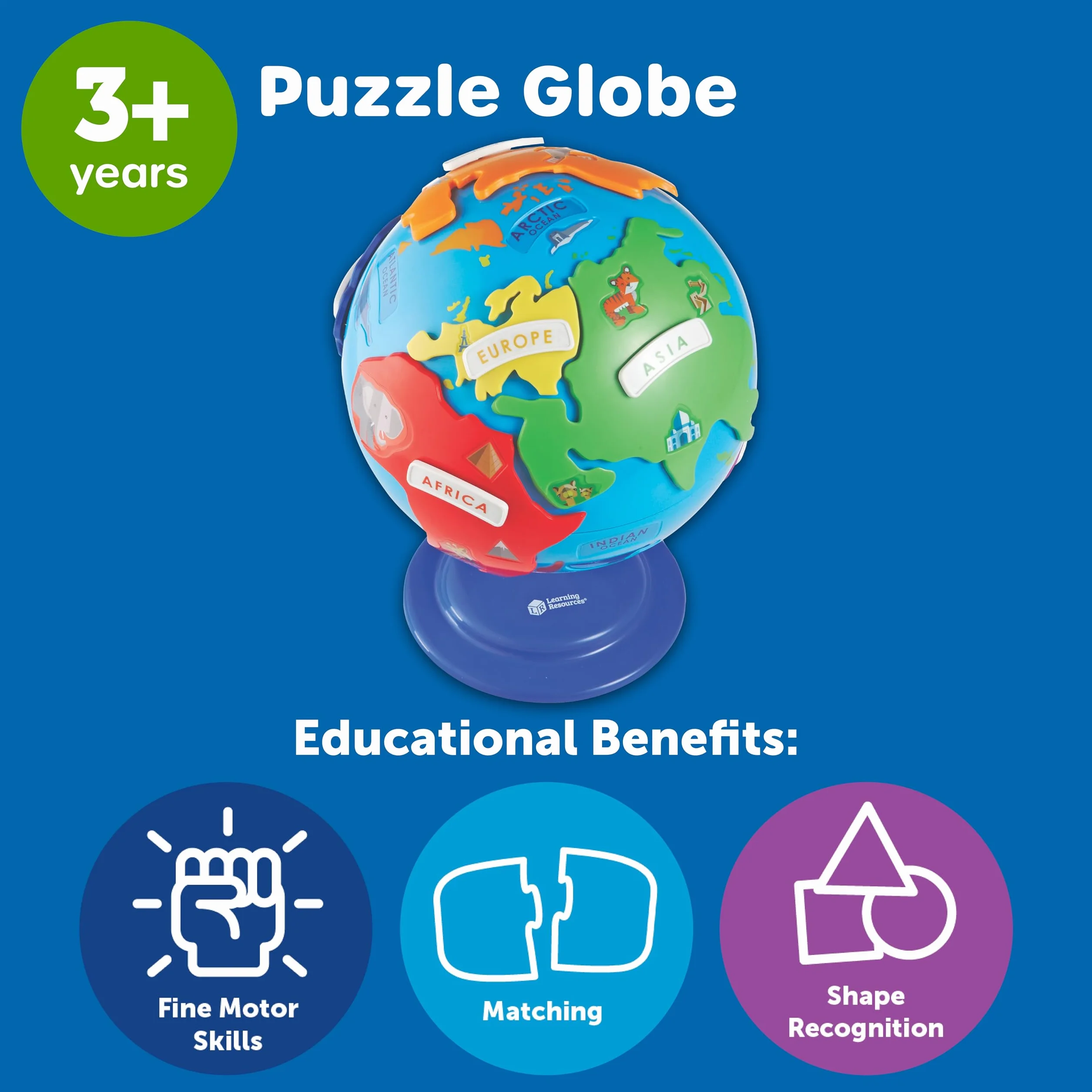 Learning Resources Globe Puzzle 14-Kawalek Zestaw