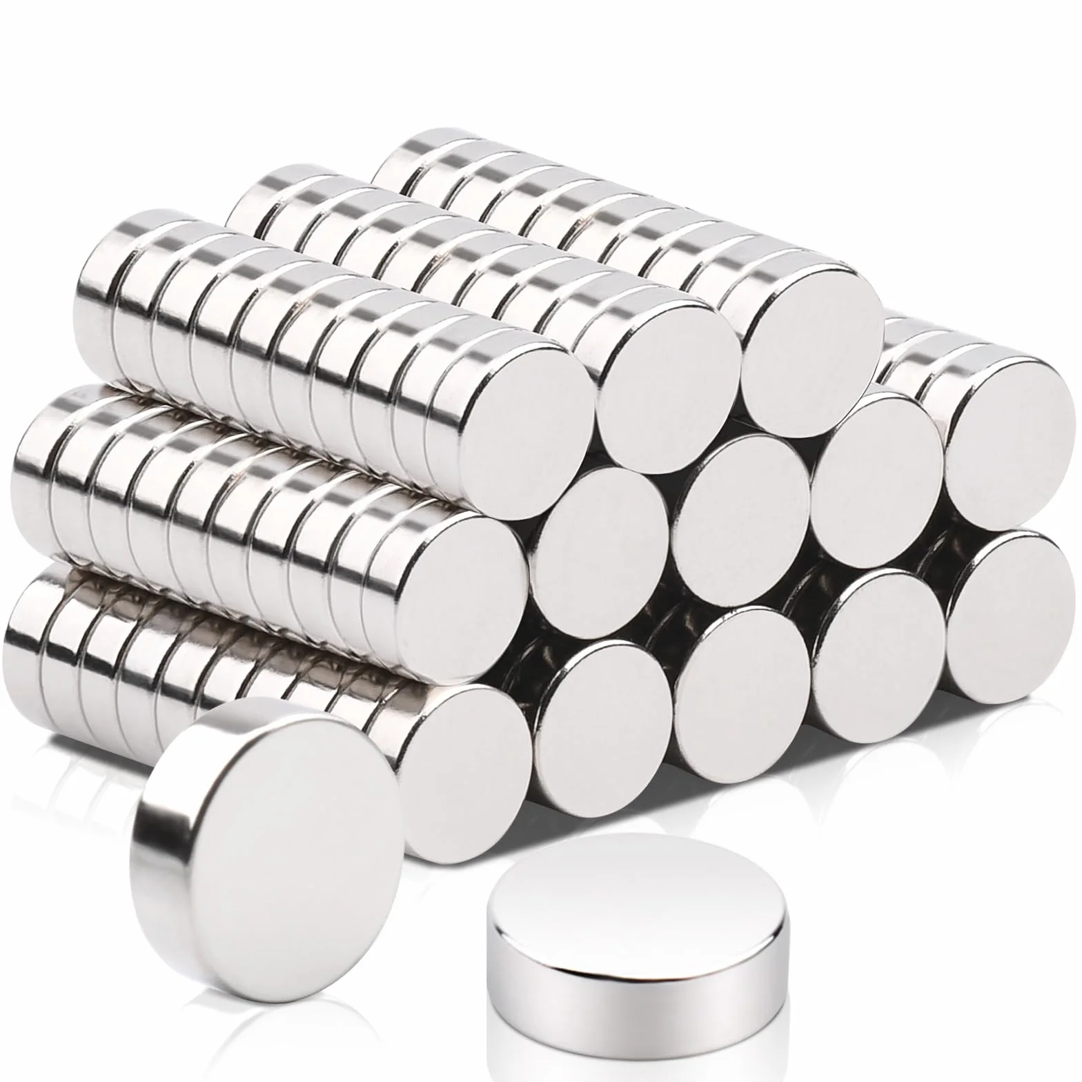 MIN CI 6 x 2 mm mini magnesy mocne, 130 sztuk, małe magnesy płaskie, magnesy neodymowe, okrągłe, magnesy na lodówkę, tablicę magnetyczną, tablicę do przypinania zdjęć
