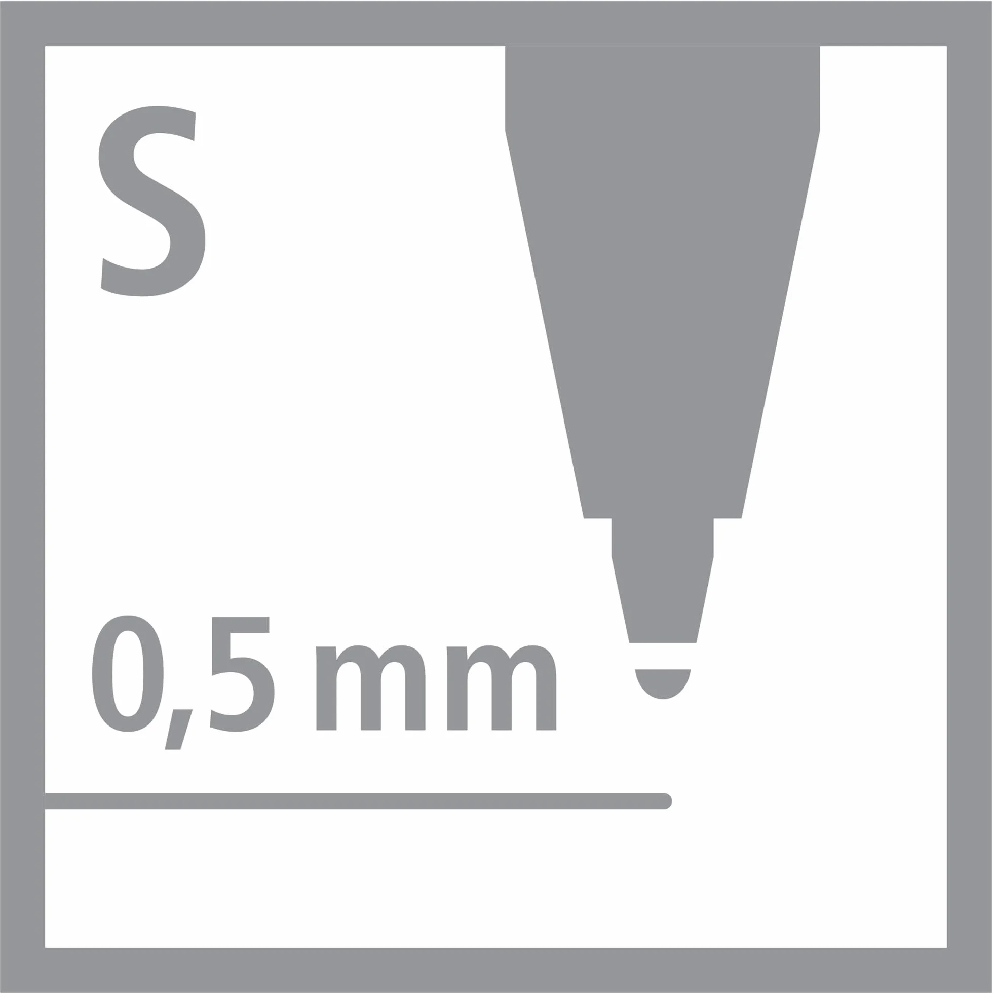 STABILO Trio 2 in 1 cienkopis i flamaster pudełko 10 szt. czarny