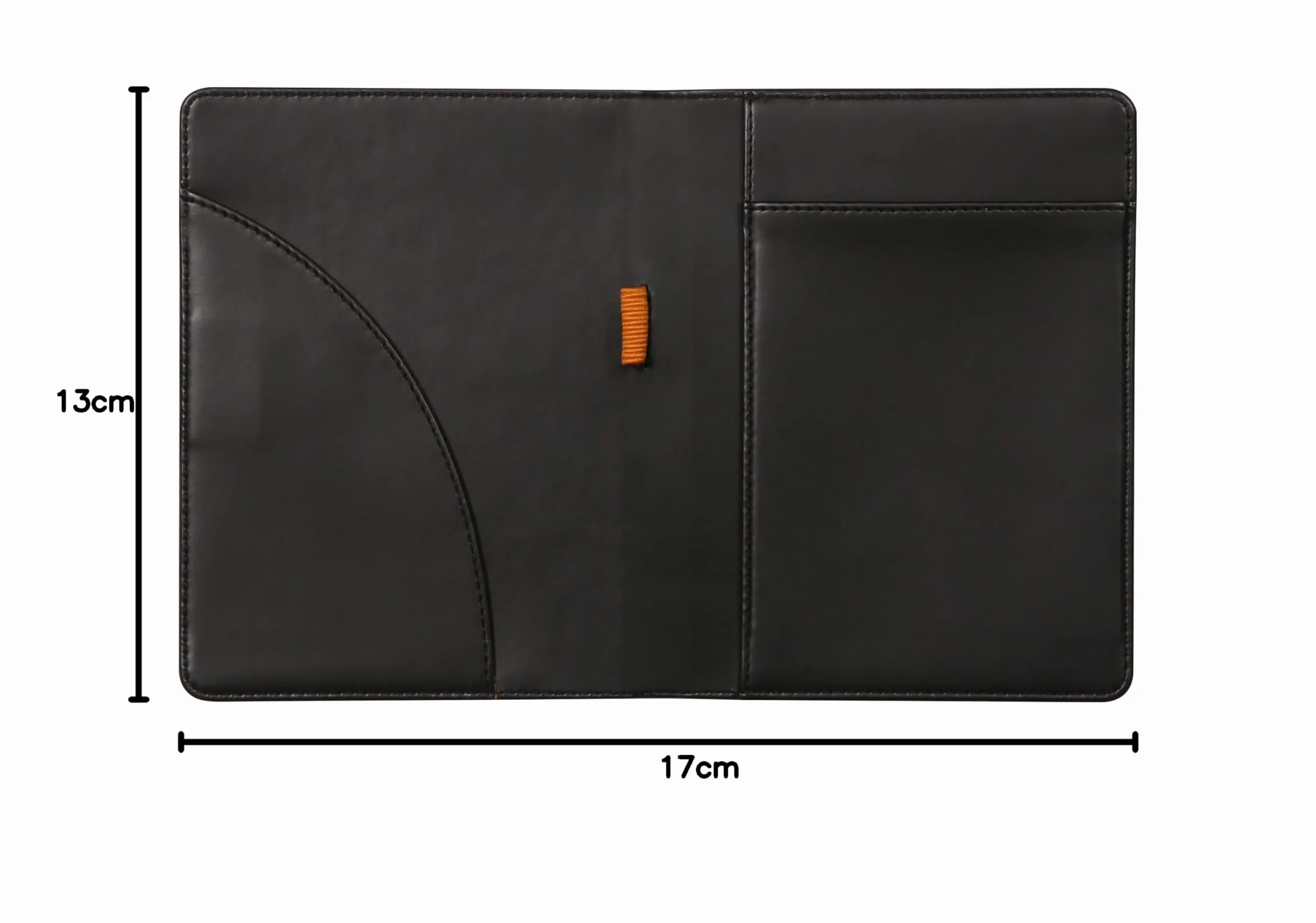 RHODIA 213009C – Teczka na notatnik i dokumenty N°13 Różane Drewno – do notatników i notesów w formacie A6 (10,5 x 14,8 cm) – włoska skóra ekologiczna premium